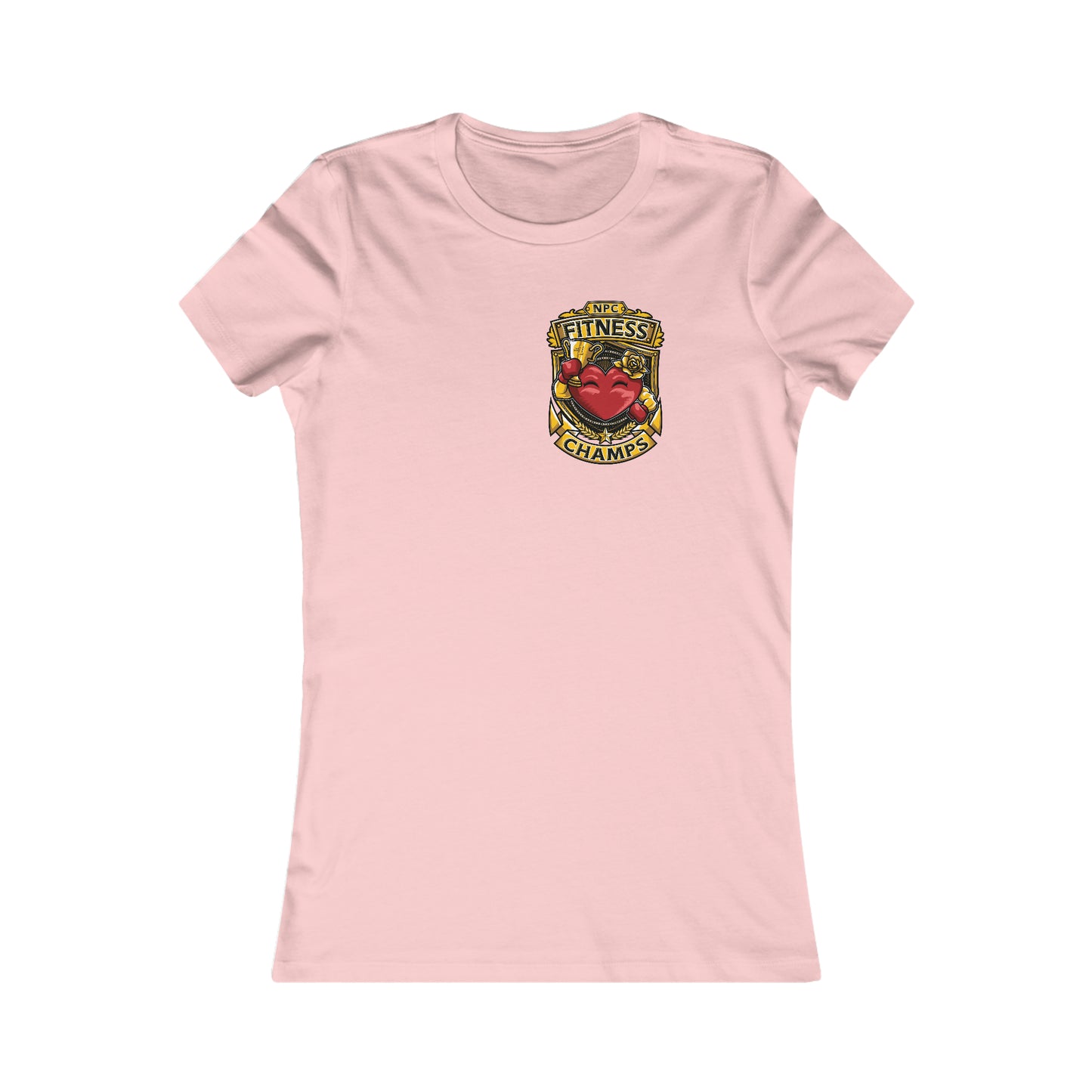 NPC FITNESS CHAMPS! (Small Front Logo) - Women's Favorite Tee (Bella+Canvas)