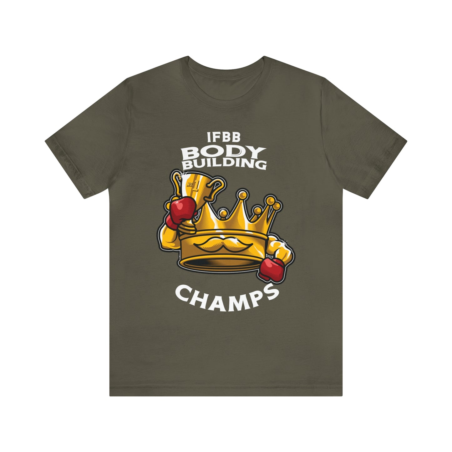 IFBB BODY BUILDING CHAMPS (v2) - Unisex Jersey Short Sleeve Tee (Bella+Canvas)
