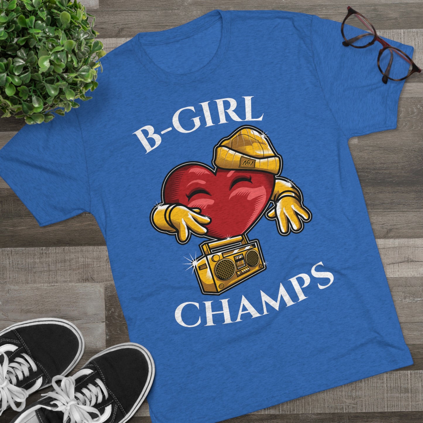 B-GIRL CHAMPS (No Crest) - PREMIUM SOFT - Unisex Tri-Blend Crew Tee (Next Level 6010)