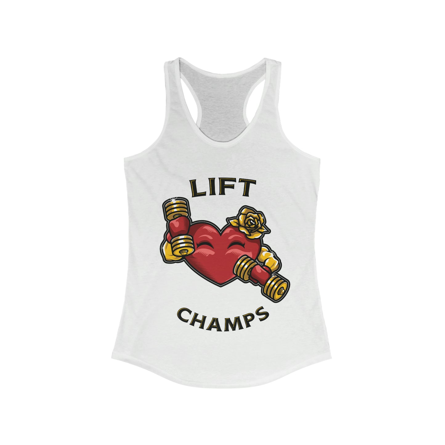 LIFT CHAMPS!! - Women's Ideal Racerback Tank (Next Level1533)