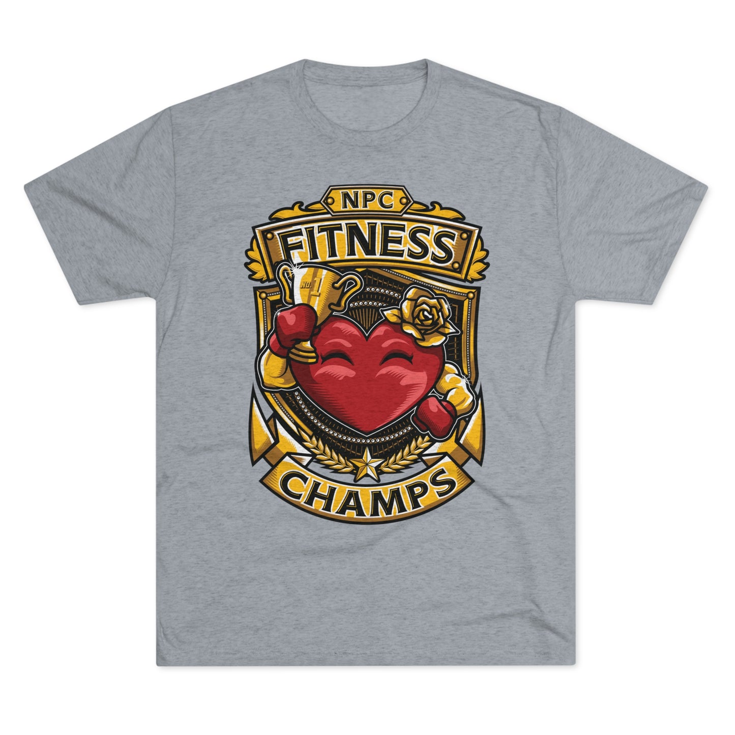 NPC FITNESS CHAMPS - PREMIUM SOFT - Unisex Tri-Blend Crew Tee (Next Level 6010)