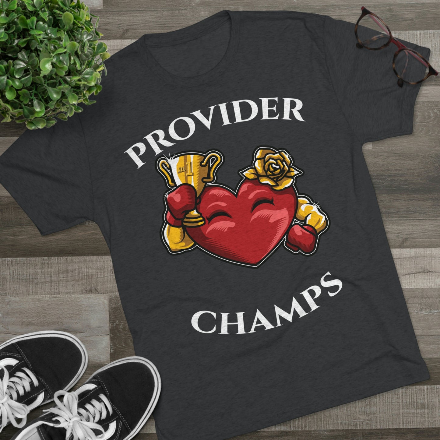 PROVIDER CHAMPS (Alternate Logo) - PREMIUM SOFT - Unisex Tri-Blend Crew Tee (Next Level 6010)