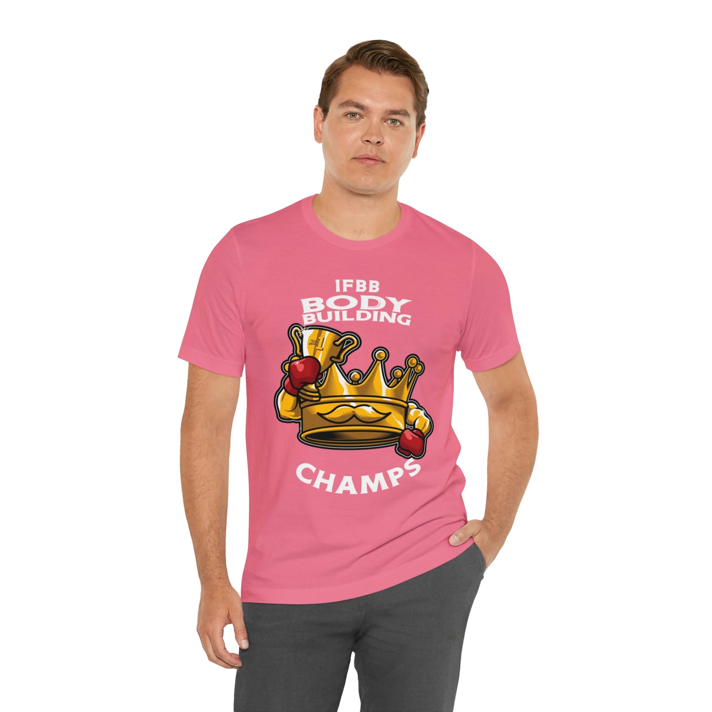 IFBB BODY BUILDING CHAMPS (v2) - Unisex Jersey Short Sleeve Tee (Bella+Canvas)
