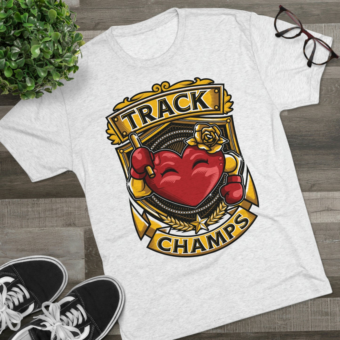 TRACK CHAMPS - PREMIUM SOFT - Unisex Tri-Blend Crew Tee (Next Level 6010)