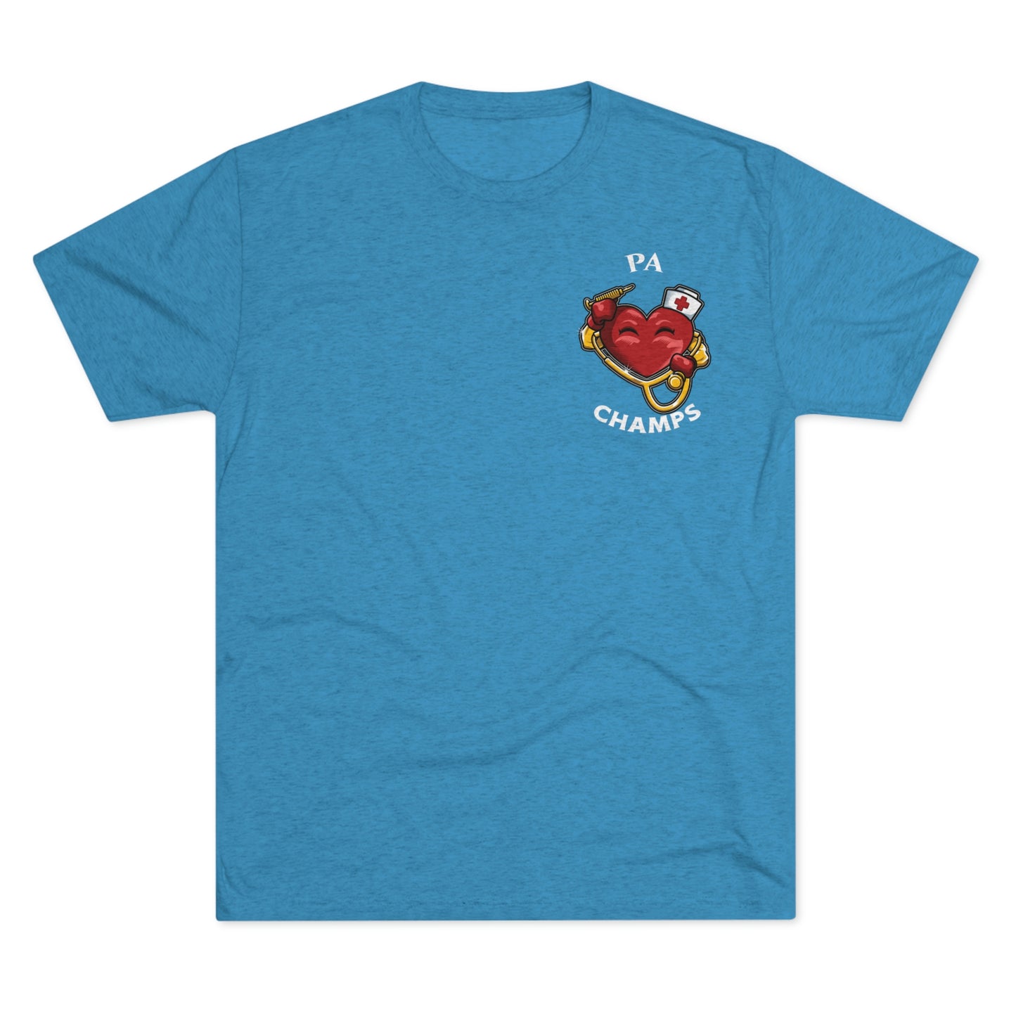 PA CHAMPS (Small Logo) - PREMIUM SOFT - Unisex Tri-Blend Crew Tee (Next Level 6010)