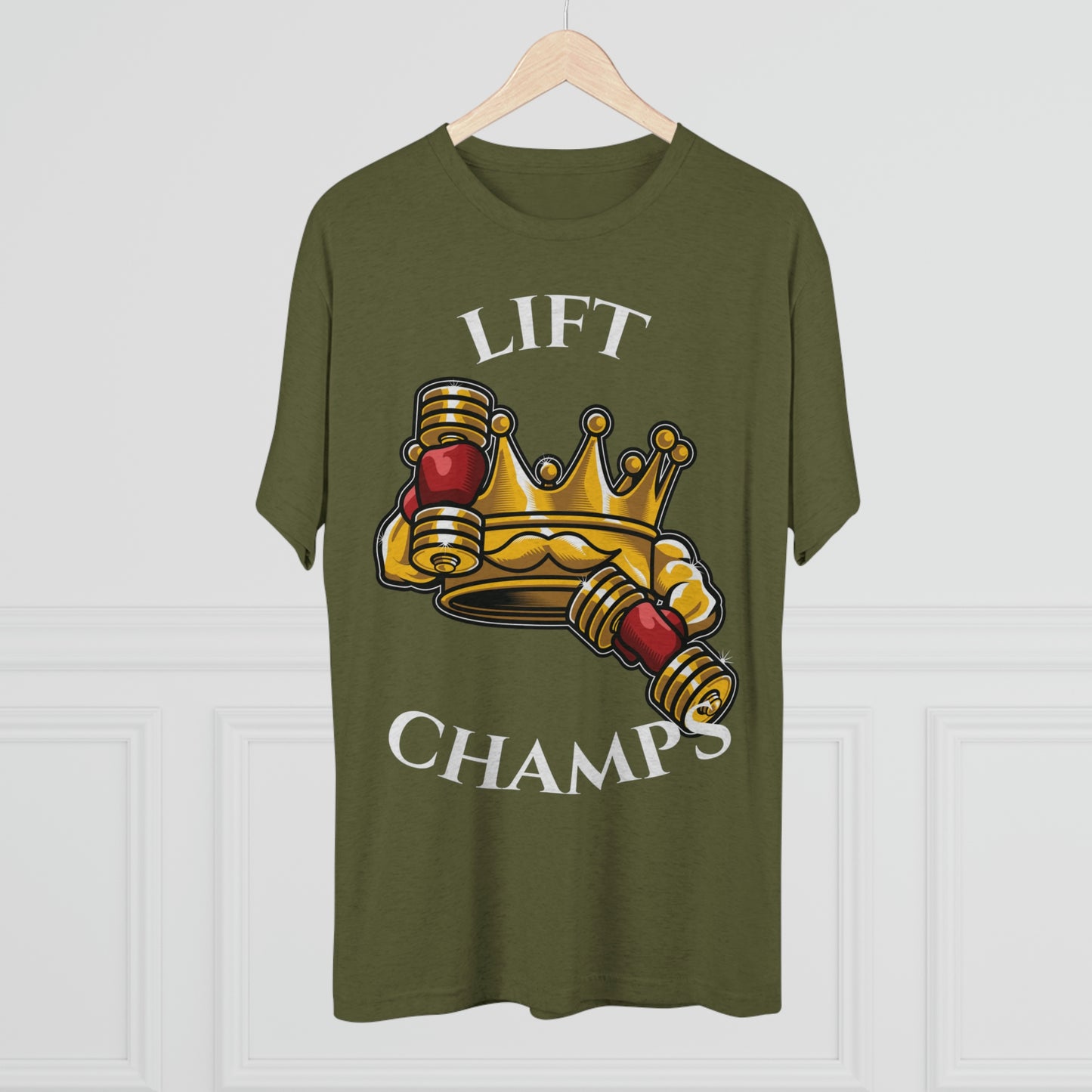 LIFT CHAMPS - PREMIUM SOFT - Unisex Tri-Blend Crew Tee (Next Level 6010)