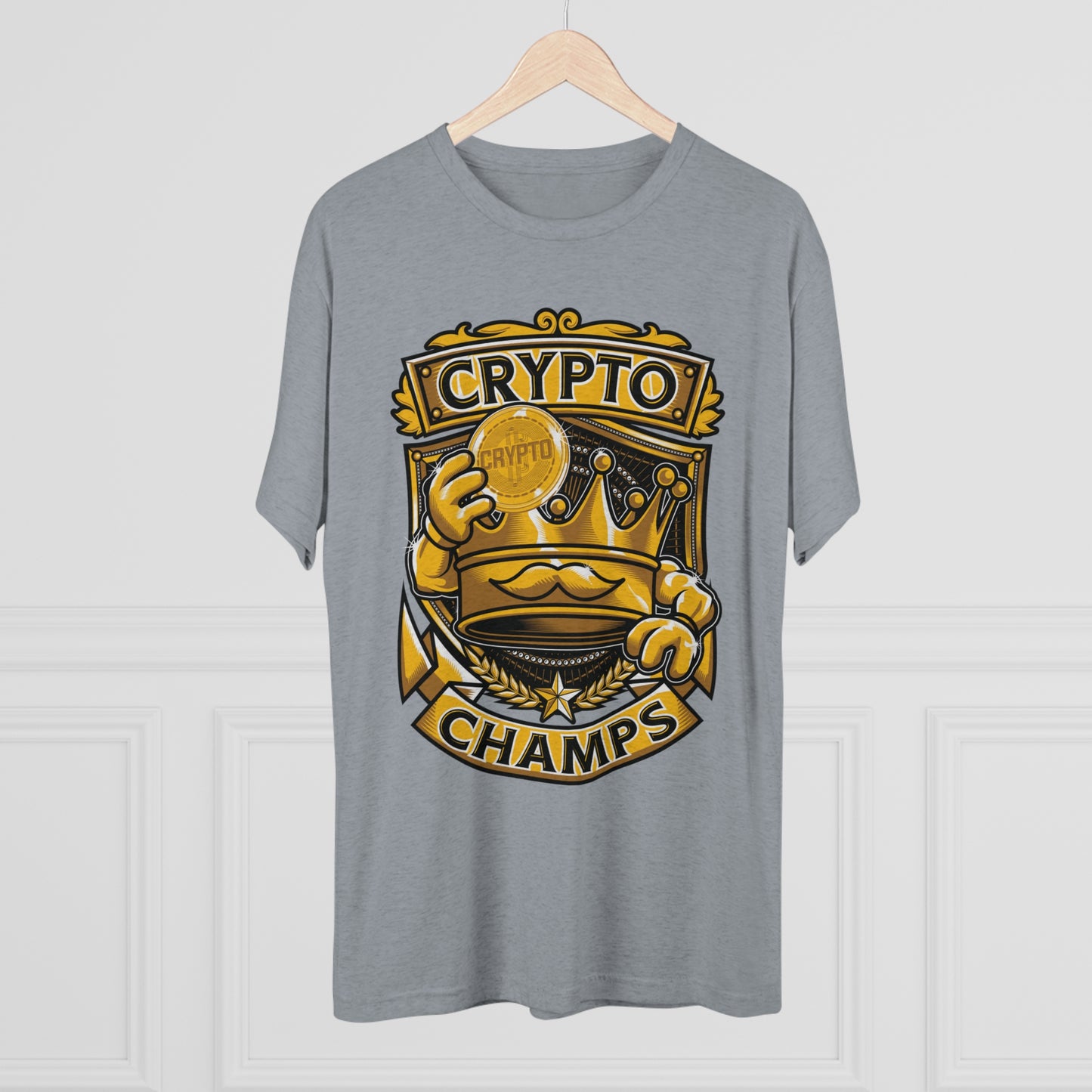 CRYPTO CHAMPS - PREMIUM SOFT - Unisex Tri-Blend Crew Tee (Next Level 6010)