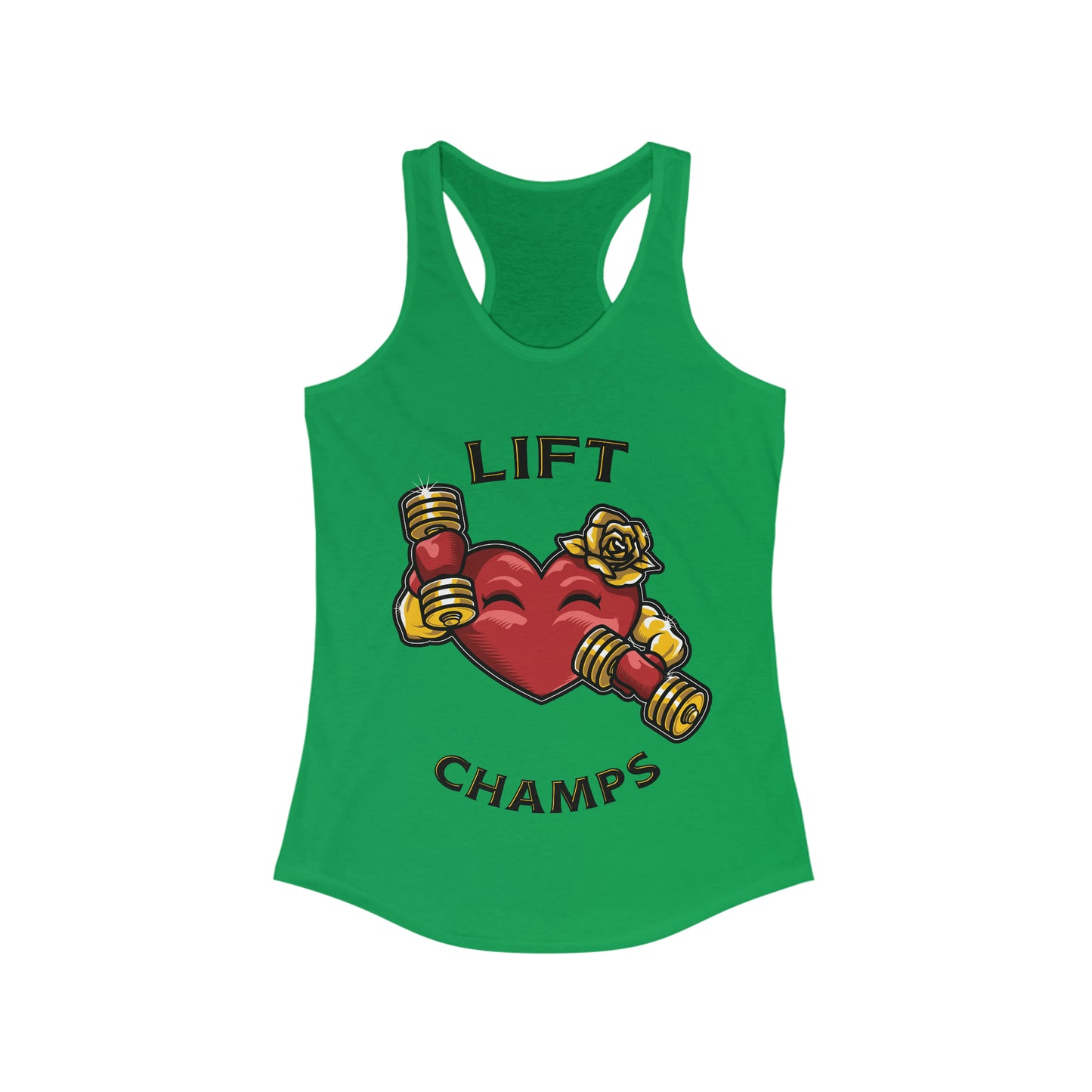 LIFT CHAMPS!! - Women's Ideal Racerback Tank (Next Level1533)