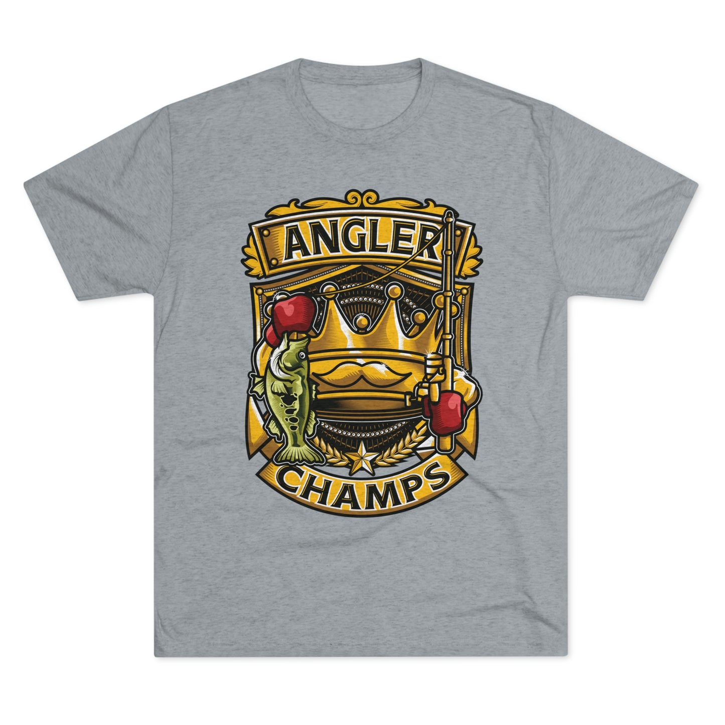 ANGLER CHAMPS - PREMIUM SOFT - Unisex Tri-Blend Crew Tee (Next Level 6010)