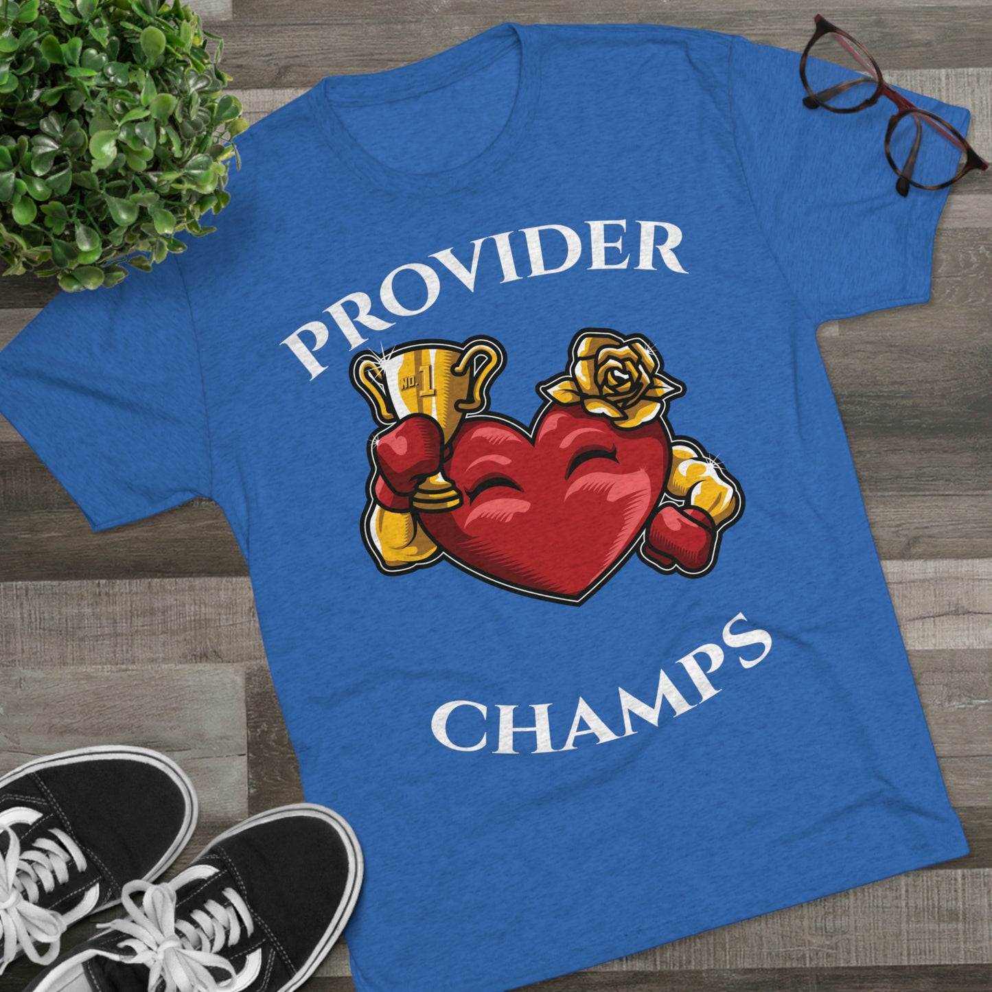 PROVIDER CHAMPS (Alternate Logo) - PREMIUM SOFT - Unisex Tri-Blend Crew Tee (Next Level 6010)