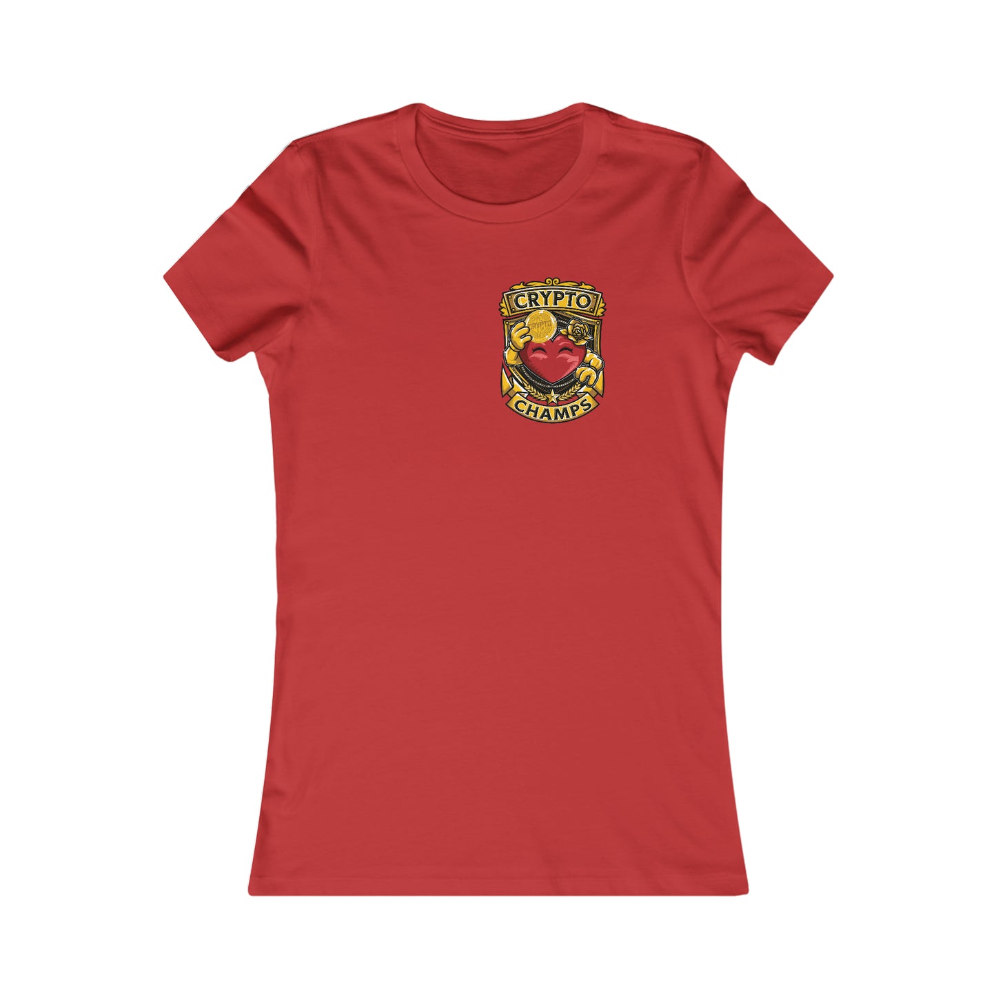 CRYPTO CHAMPS! (Small Front Logo) - Women's Favorite Tee (Bella+Canvas)