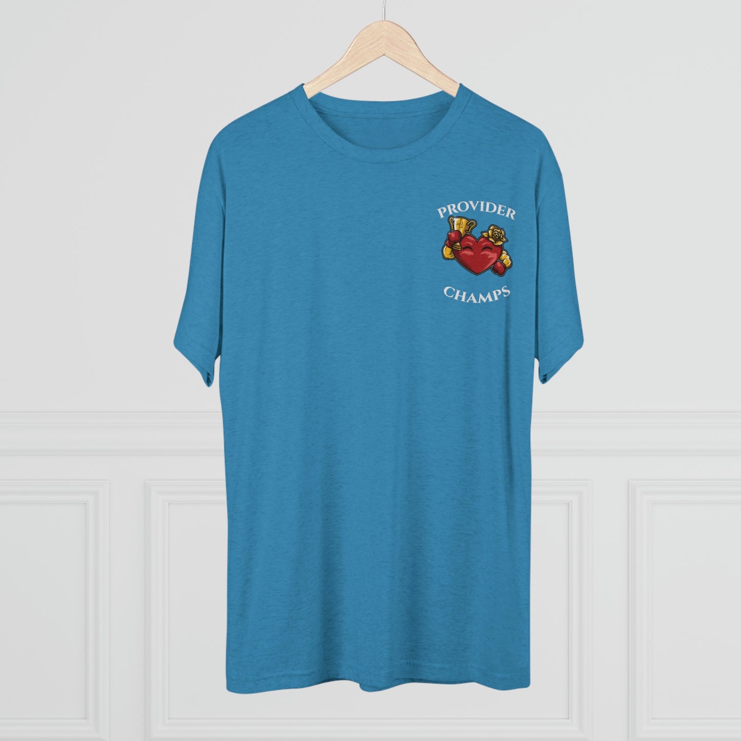 PROVIDER CHAMPS (Alternate Small Logo) - PREMIUM SOFT - Unisex Tri-Blend Crew Tee (Next Level 6010)