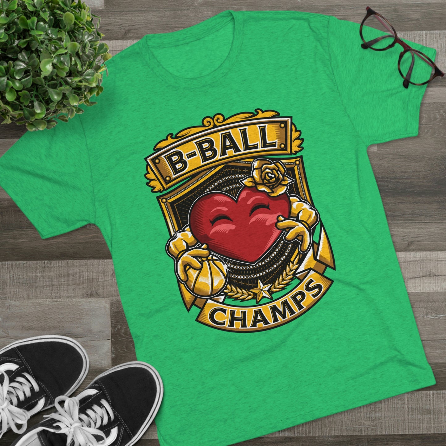 B-BALL CHAMPS - PREMIUM SOFT - Unisex Tri-Blend Crew Tee (Next Level 6010)