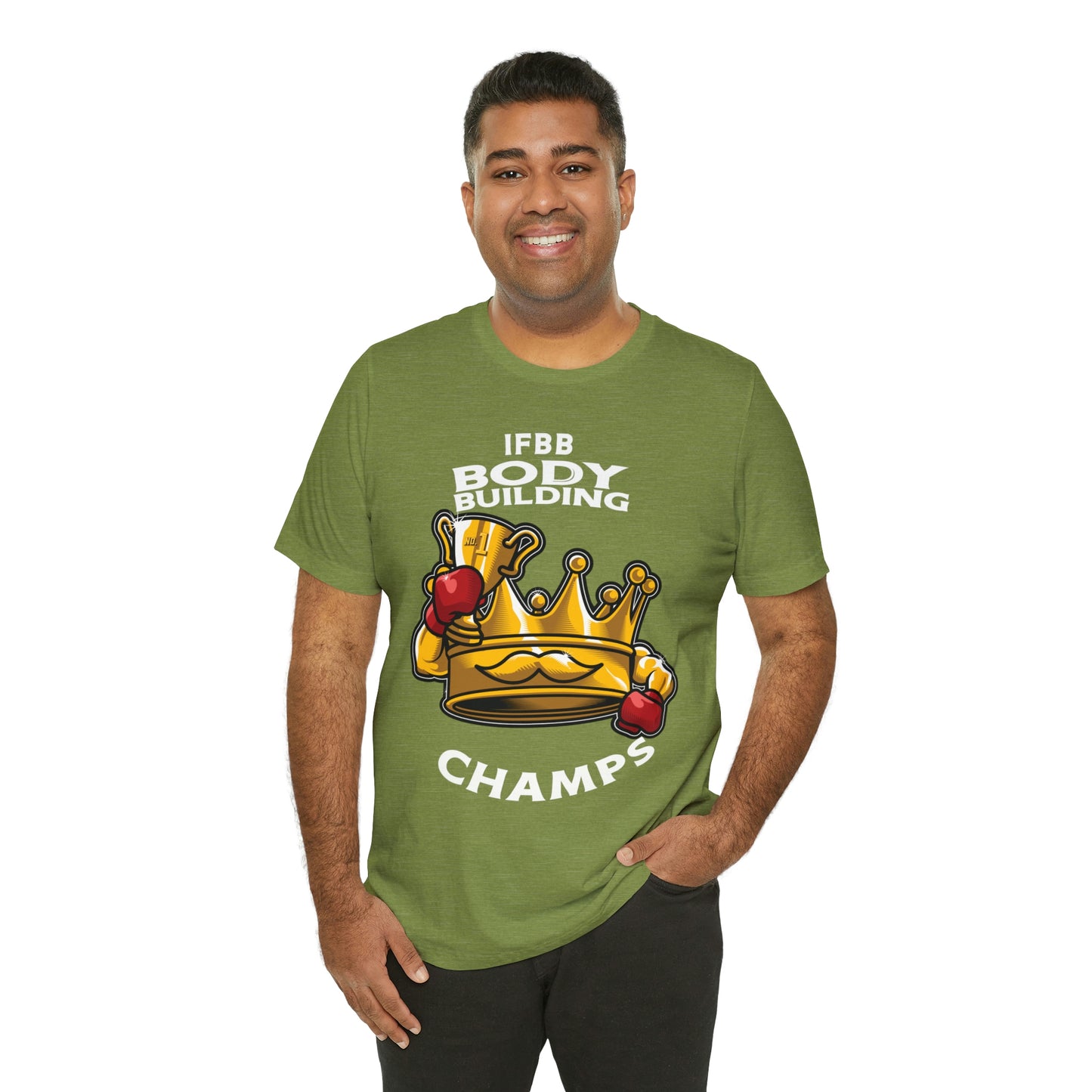 IFBB BODY BUILDING CHAMPS (v2) - Unisex Jersey Short Sleeve Tee (Bella+Canvas)