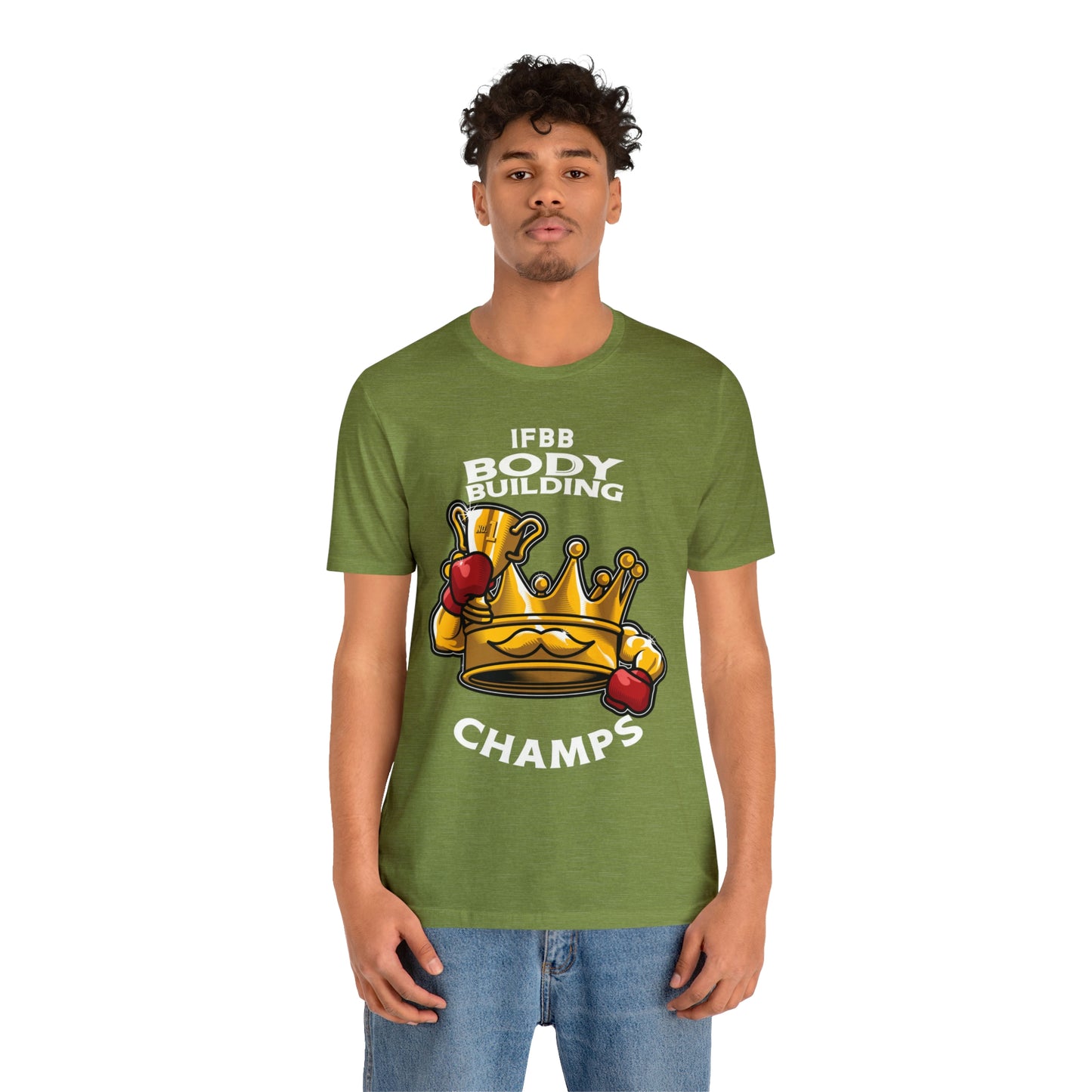 IFBB BODY BUILDING CHAMPS (v2) - Unisex Jersey Short Sleeve Tee (Bella+Canvas)