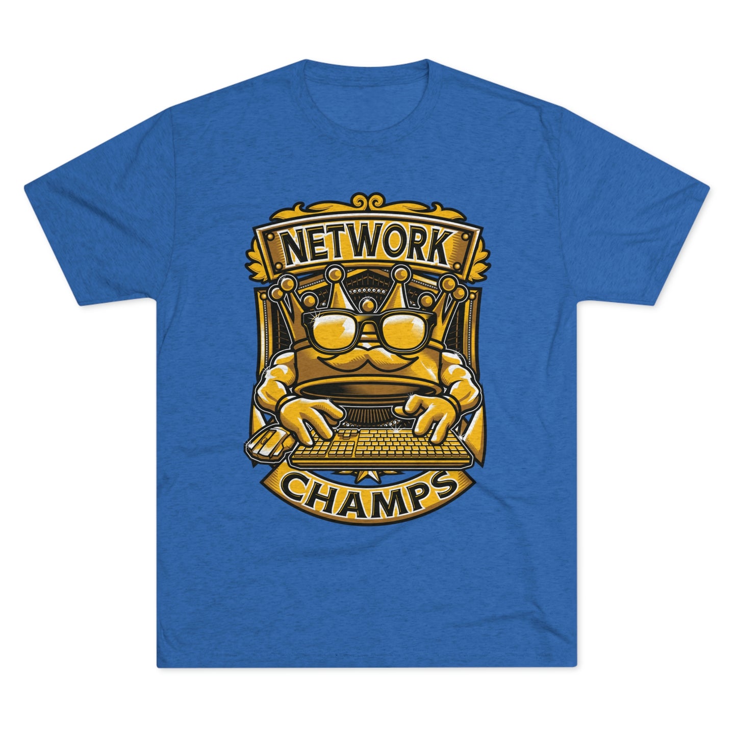 NETWORK CHAMPS (Men) - PREMIUM SOFT - Unisex Tri-Blend Crew Tee (Next Level 6010)