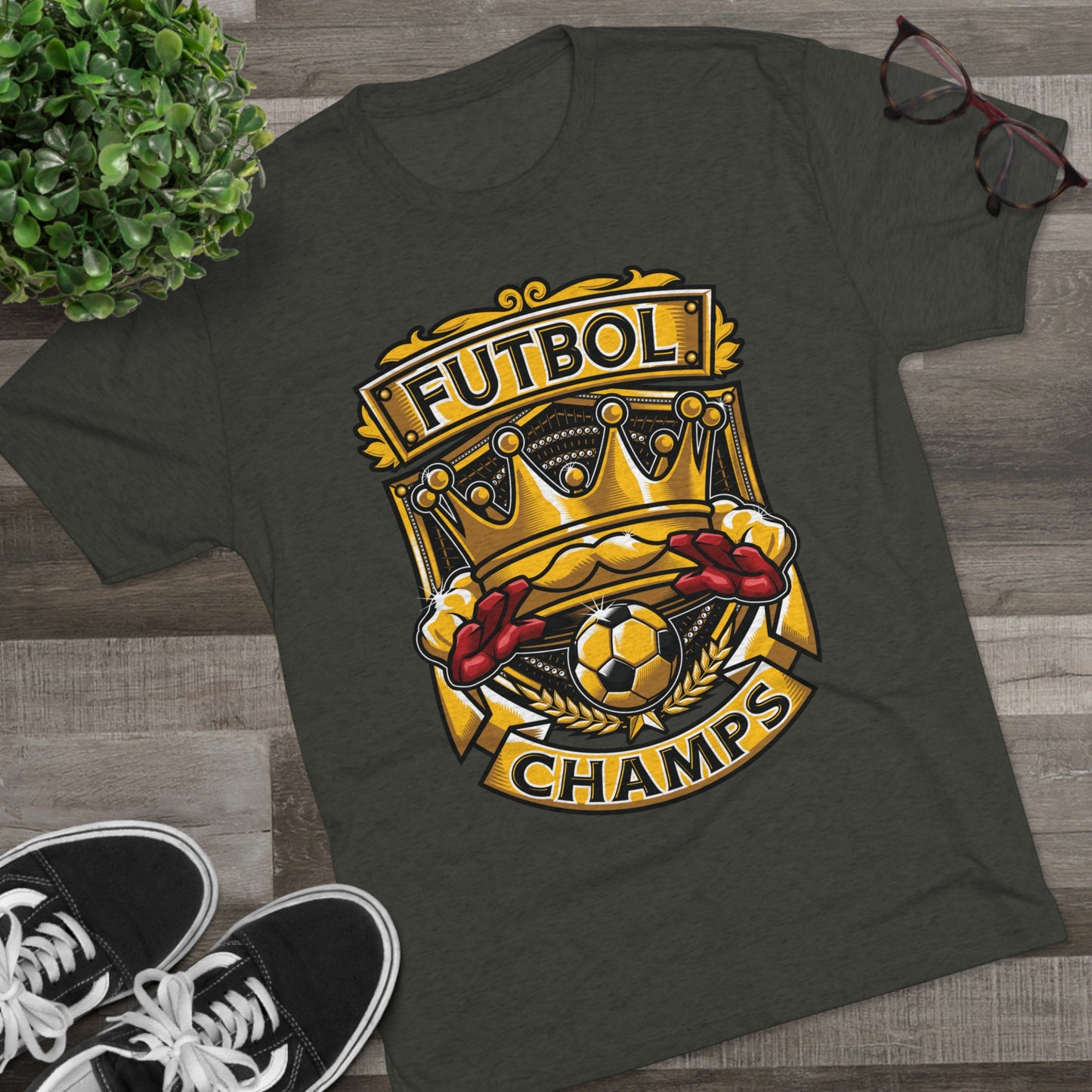 FUTBOL CHAMPS - PREMIUM SOFT - Unisex Tri-Blend Crew Tee (Next Level 6010)