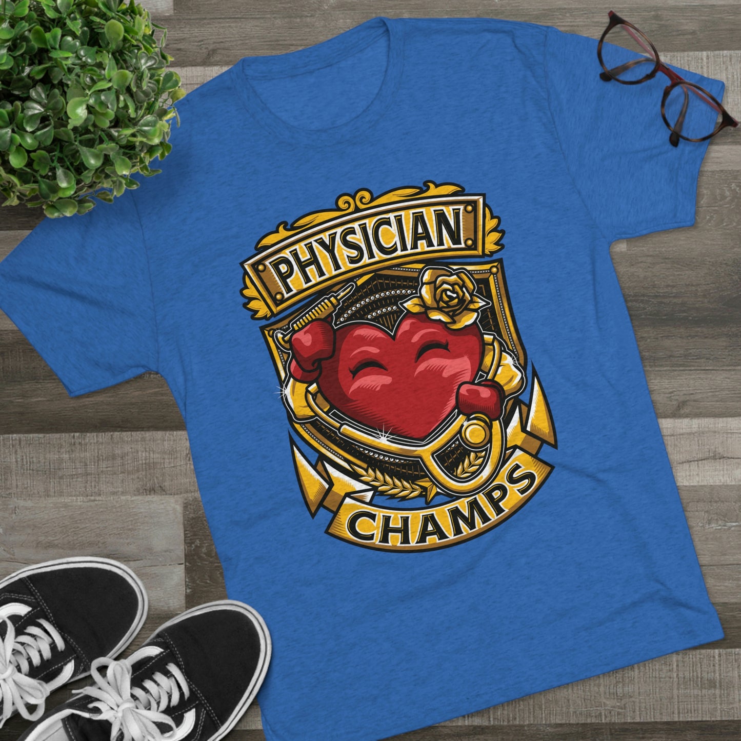 PHYSICIAN CHAMPS - PREMIUM SOFT - Unisex Tri-Blend Crew Tee (Next Level 6010)