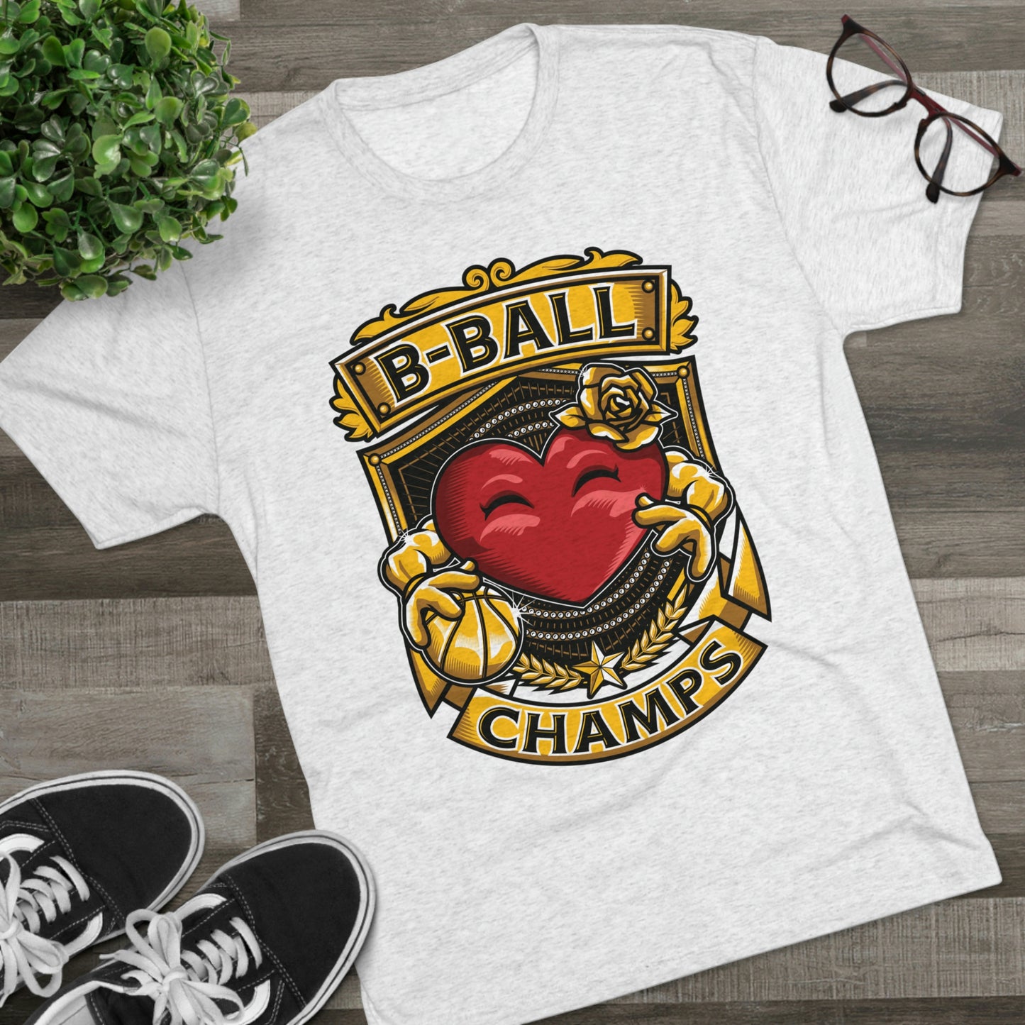 B-BALL CHAMPS - PREMIUM SOFT - Unisex Tri-Blend Crew Tee (Next Level 6010)