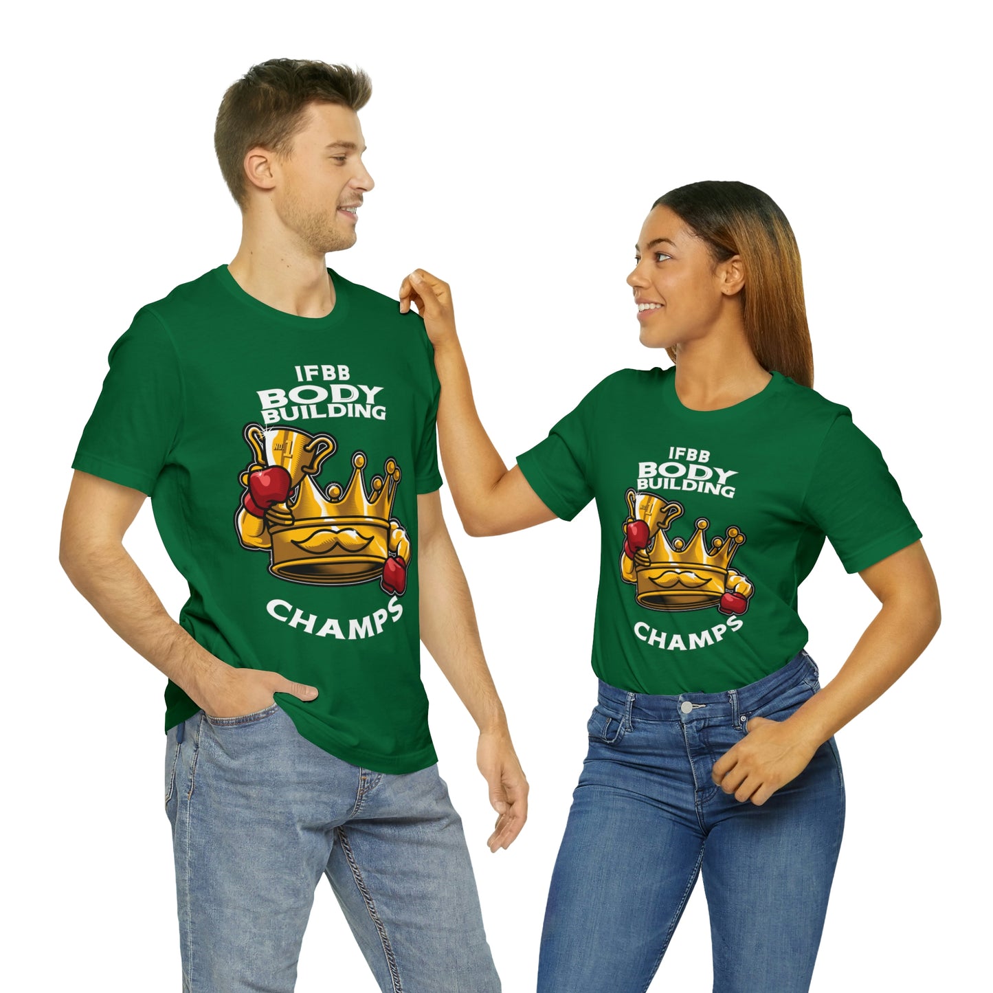 IFBB BODY BUILDING CHAMPS (v2) - Unisex Jersey Short Sleeve Tee (Bella+Canvas)