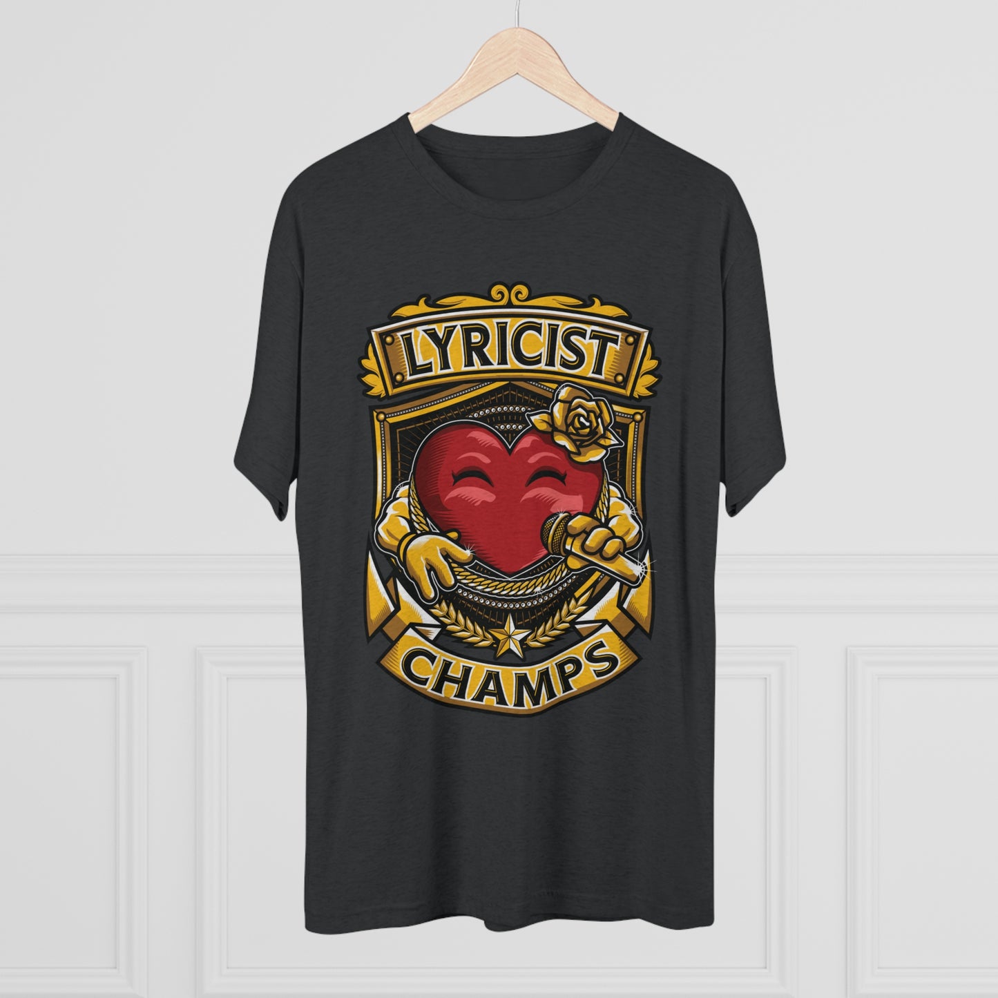 LYRICIST CHAMPS - PREMIUM SOFT - Unisex Tri-Blend Crew Tee (Next Level 6010)