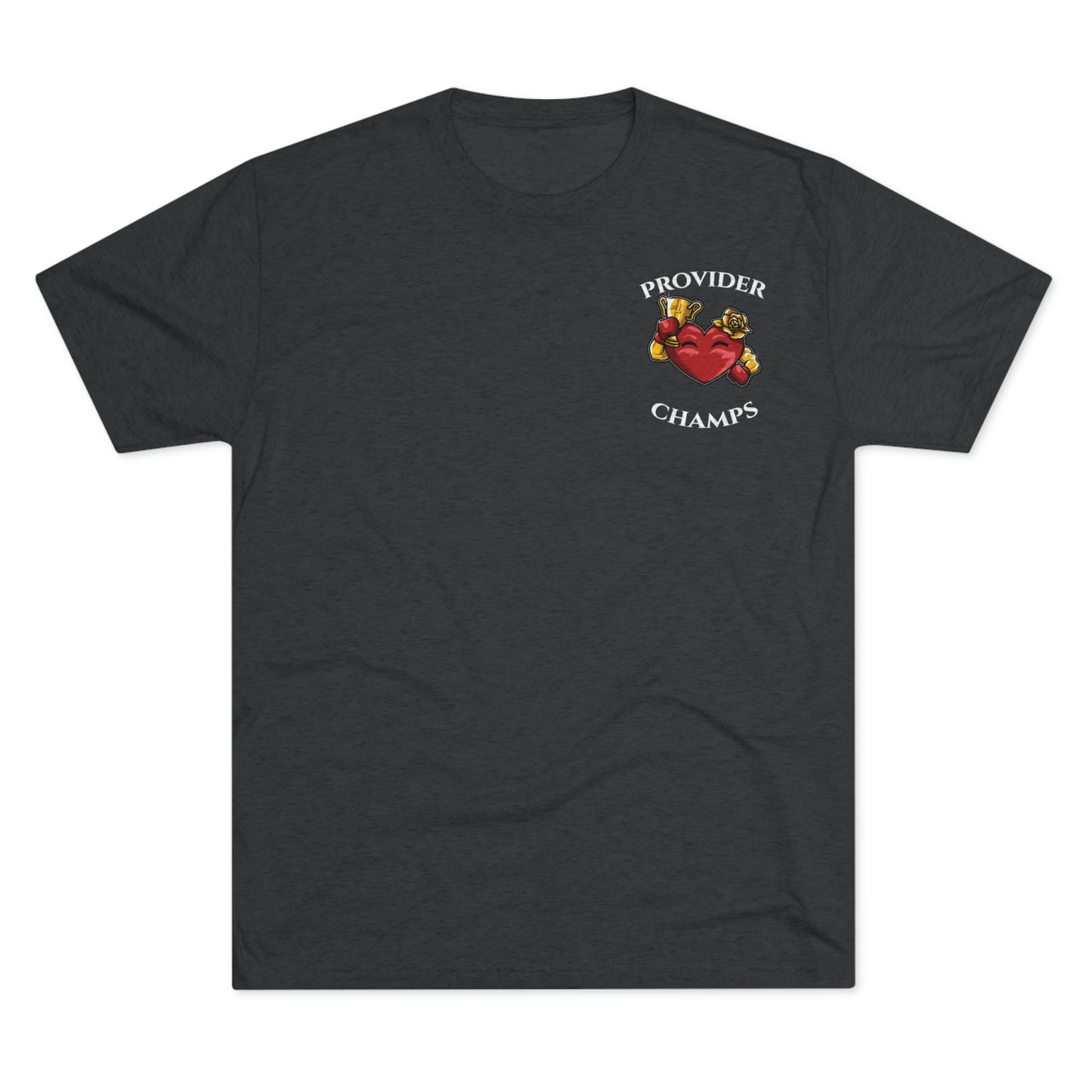 PROVIDER CHAMPS (Alternate Small Logo) - PREMIUM SOFT - Unisex Tri-Blend Crew Tee (Next Level 6010)