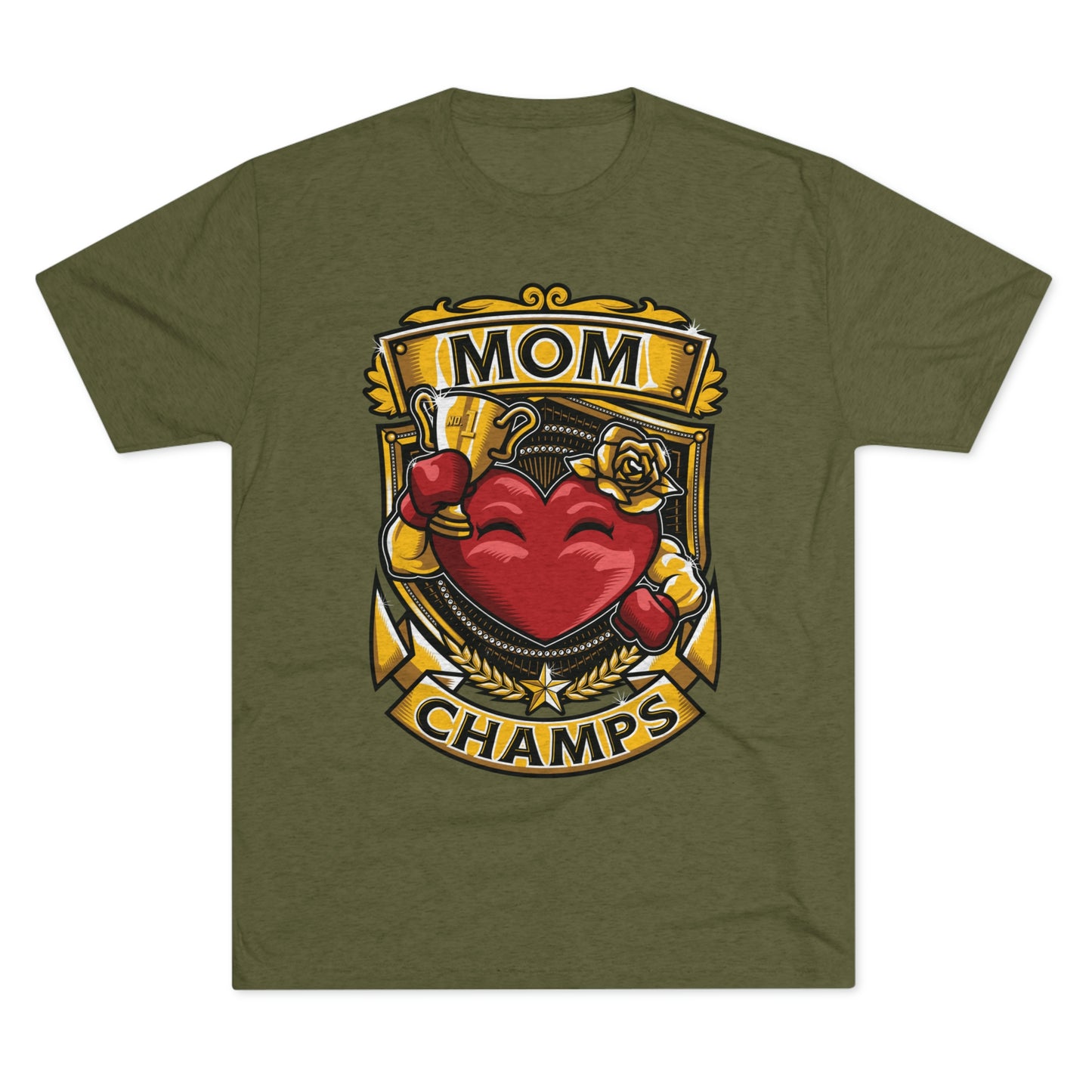 MOM CHAMPS - PREMIUM SOFT - Unisex Tri-Blend Crew Tee (Next Level 6010)