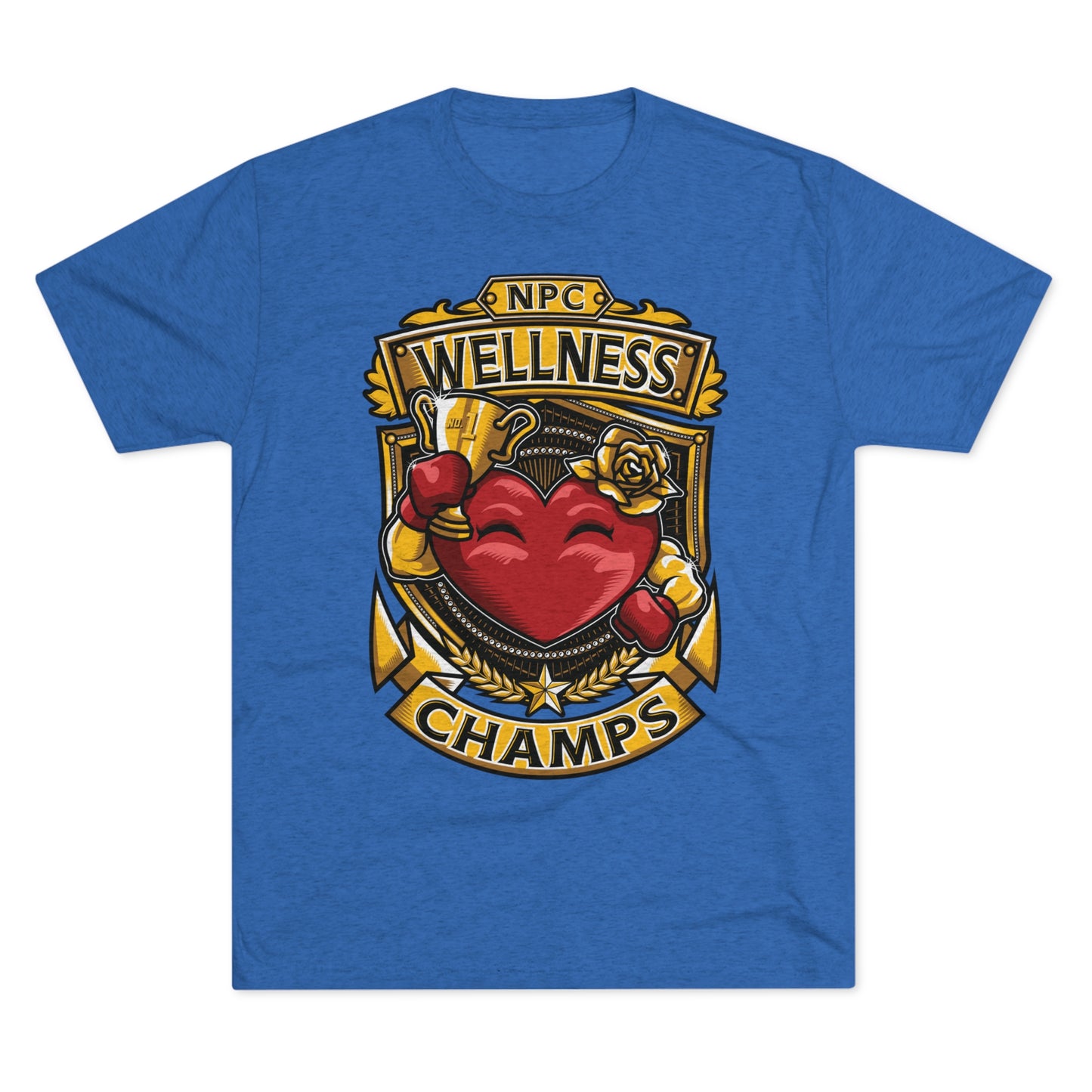 NPC WELLNESS CHAMPS - PREMIUM SOFT - Unisex Tri-Blend Crew Tee (Next Level 6010)