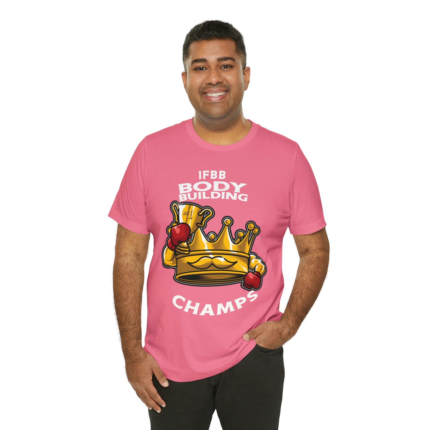 IFBB BODY BUILDING CHAMPS (v2) - Unisex Jersey Short Sleeve Tee (Bella+Canvas)