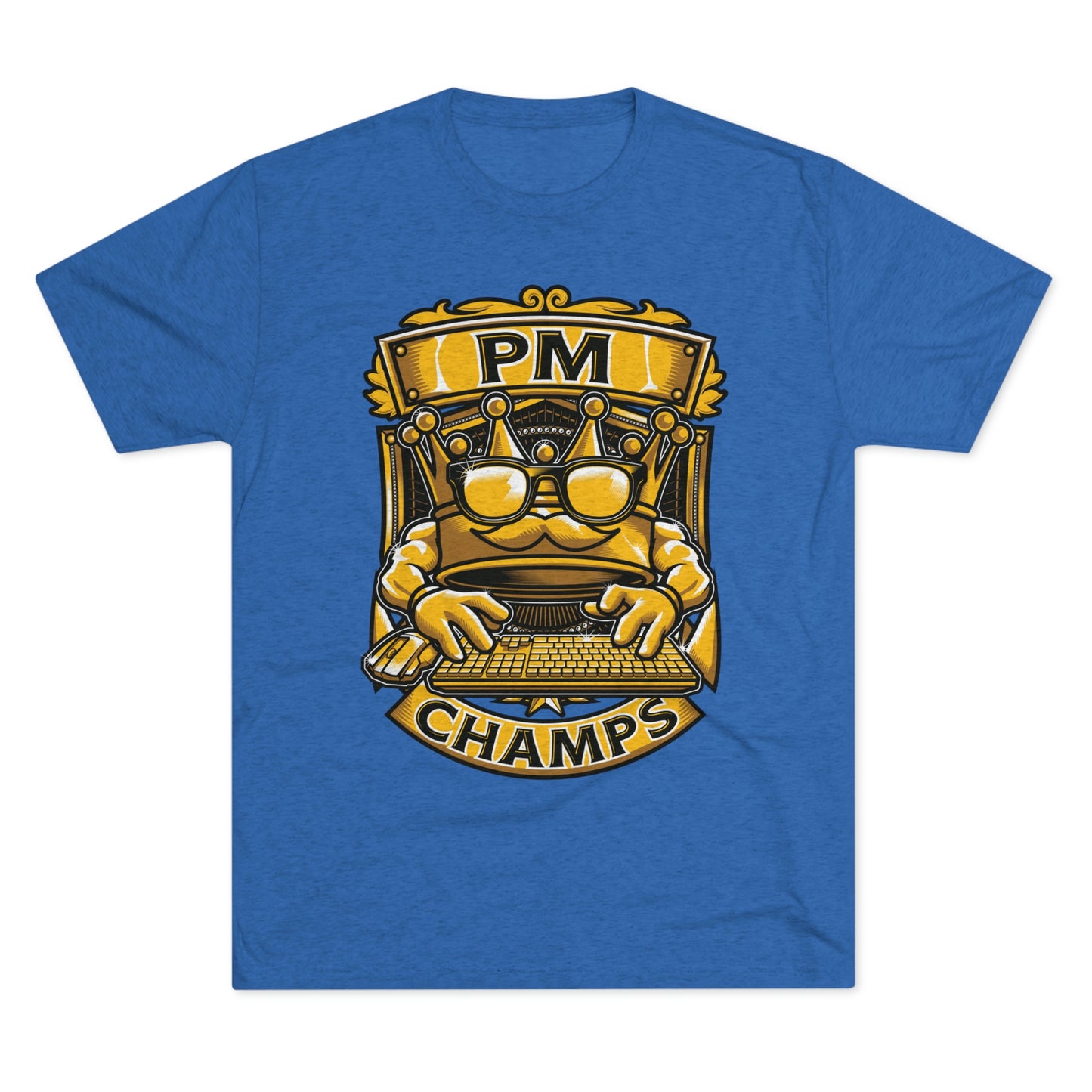 PM CHAMPS (Men) - PREMIUM SOFT - Unisex Tri-Blend Crew Tee (Next Level 6010)