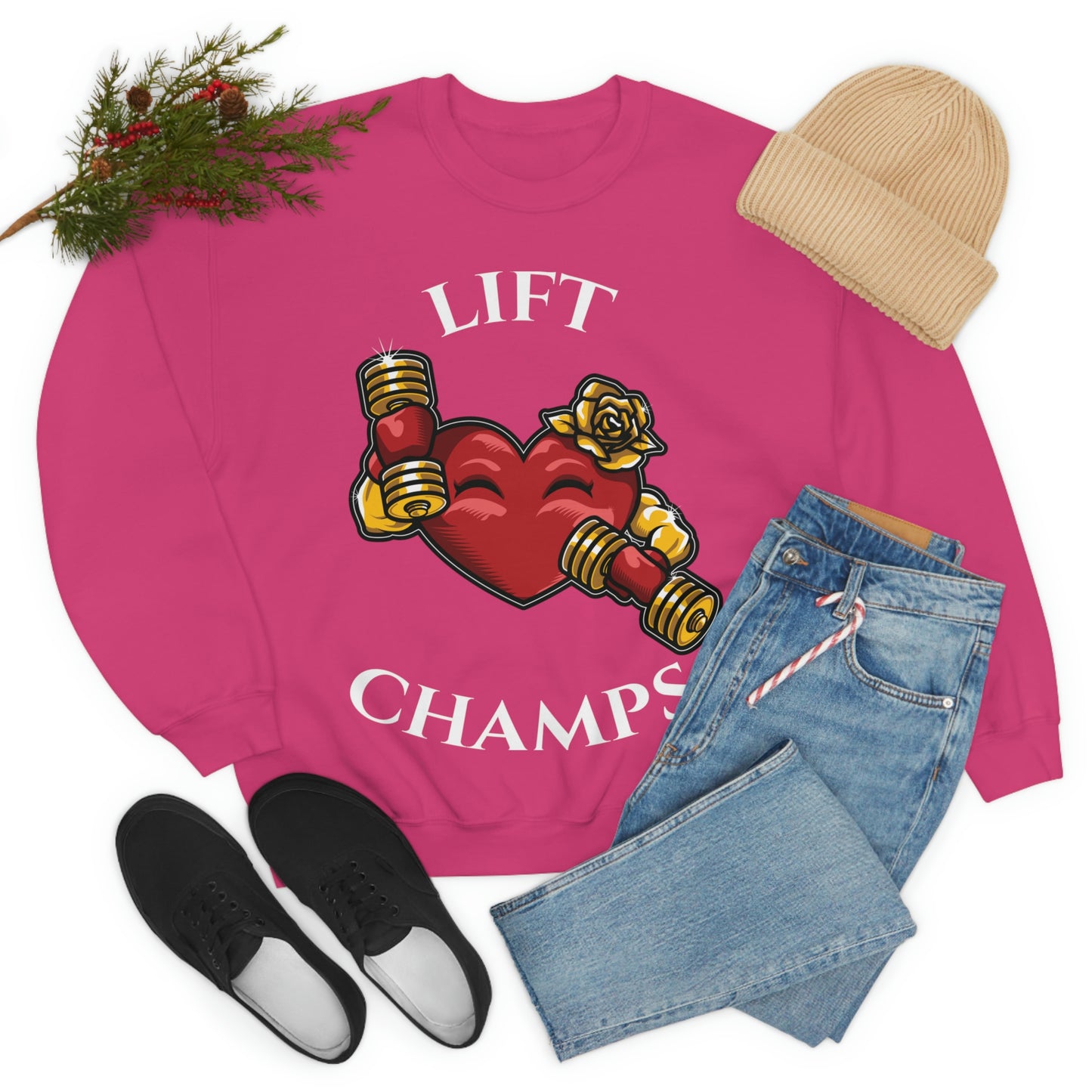 Lift Champs! - Unisex Heavy Blend™ Crewneck Sweatshirt