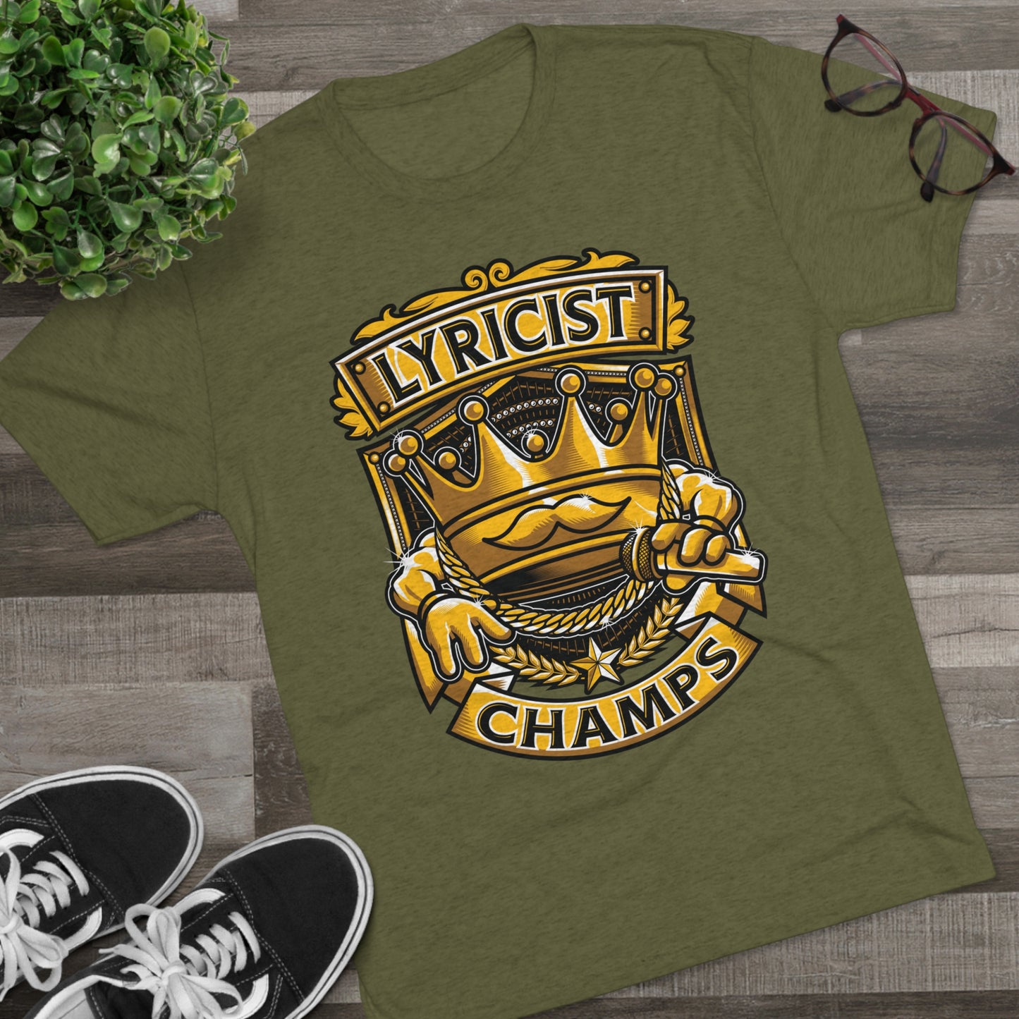 LYRICIST CHAMPS - PREMIUM SOFT - Unisex Tri-Blend Crew Tee (Next Level 6010)