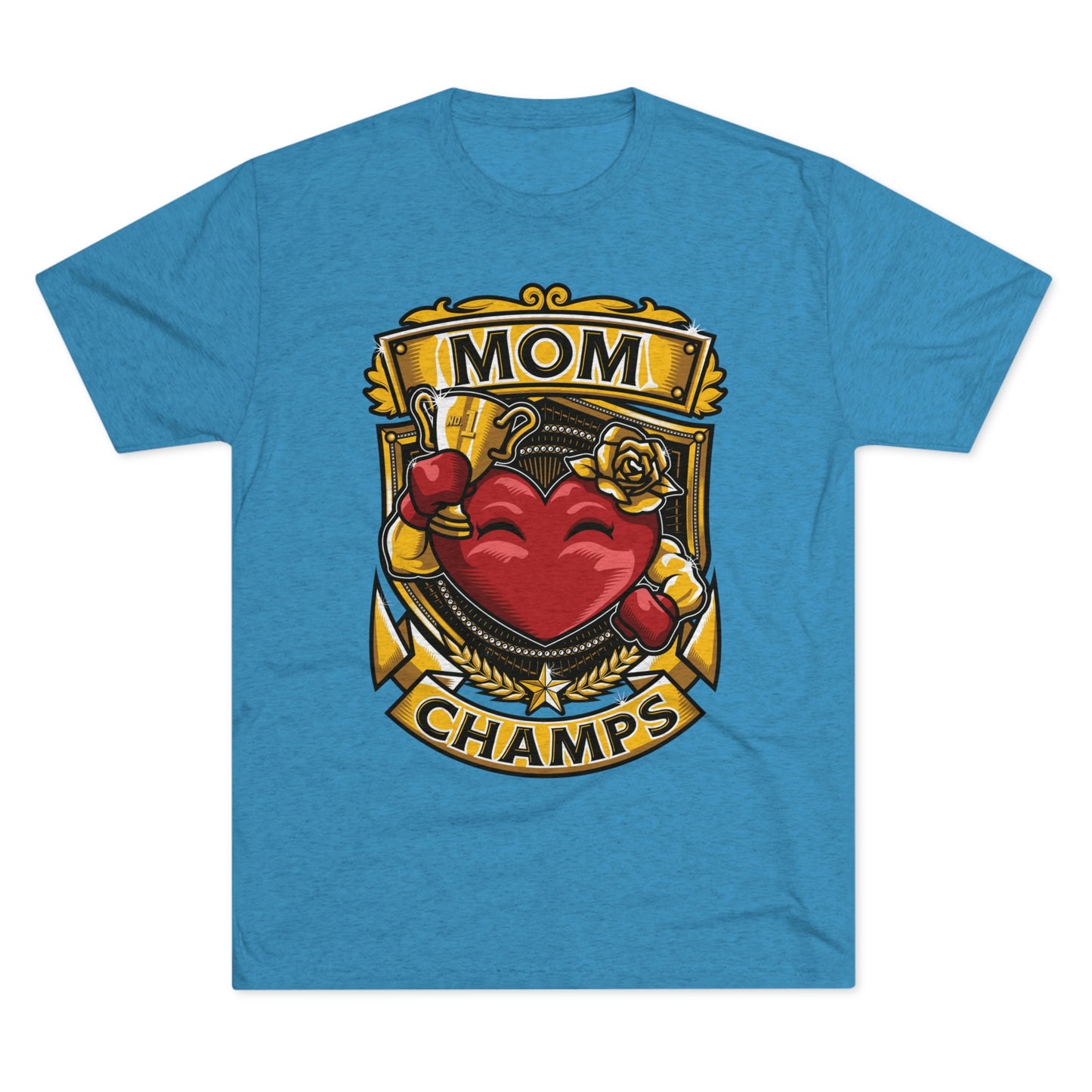 MOM CHAMPS - PREMIUM SOFT - Unisex Tri-Blend Crew Tee (Next Level 6010)