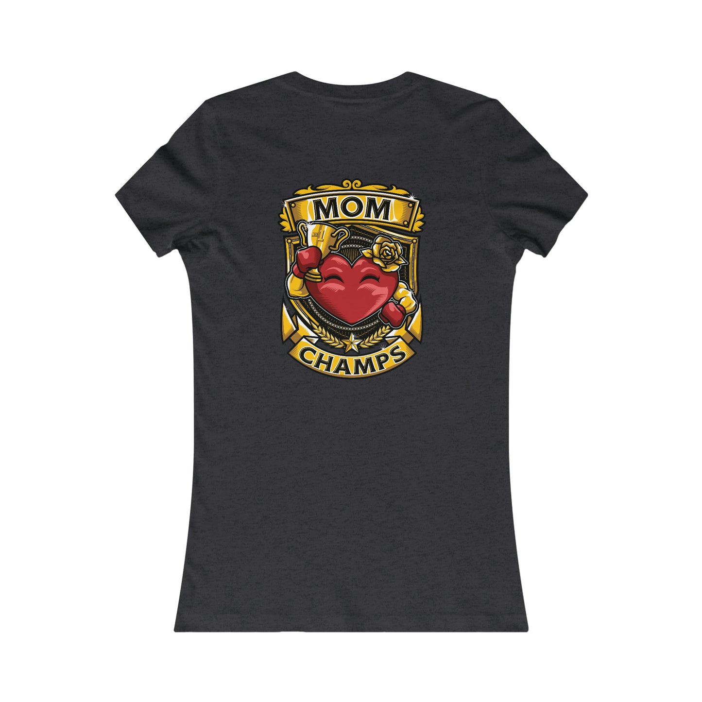 Mom Champs! (Small Front & Back Logo) - Women's Favorite Tee (Bella+Canvas)