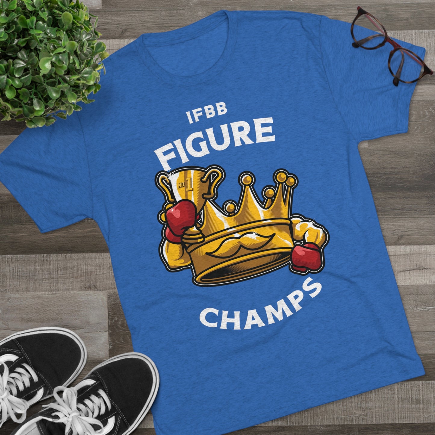 IFBB FIGURE CHAMPS (v2) - PREMIUM SOFT - Unisex Tri-Blend Crew Tee (Next Level 6010)