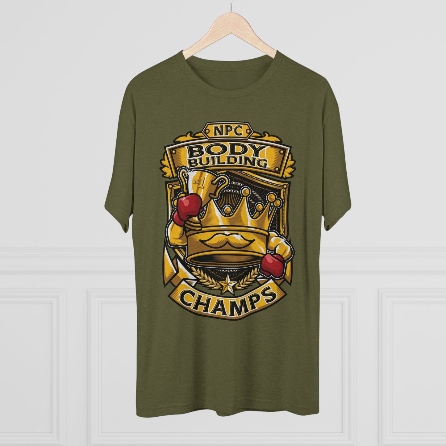 NPC BODY BUILDING CHAMPS - PREMIUM SOFT - Unisex Tri-Blend Crew Tee (Next Level 6010)