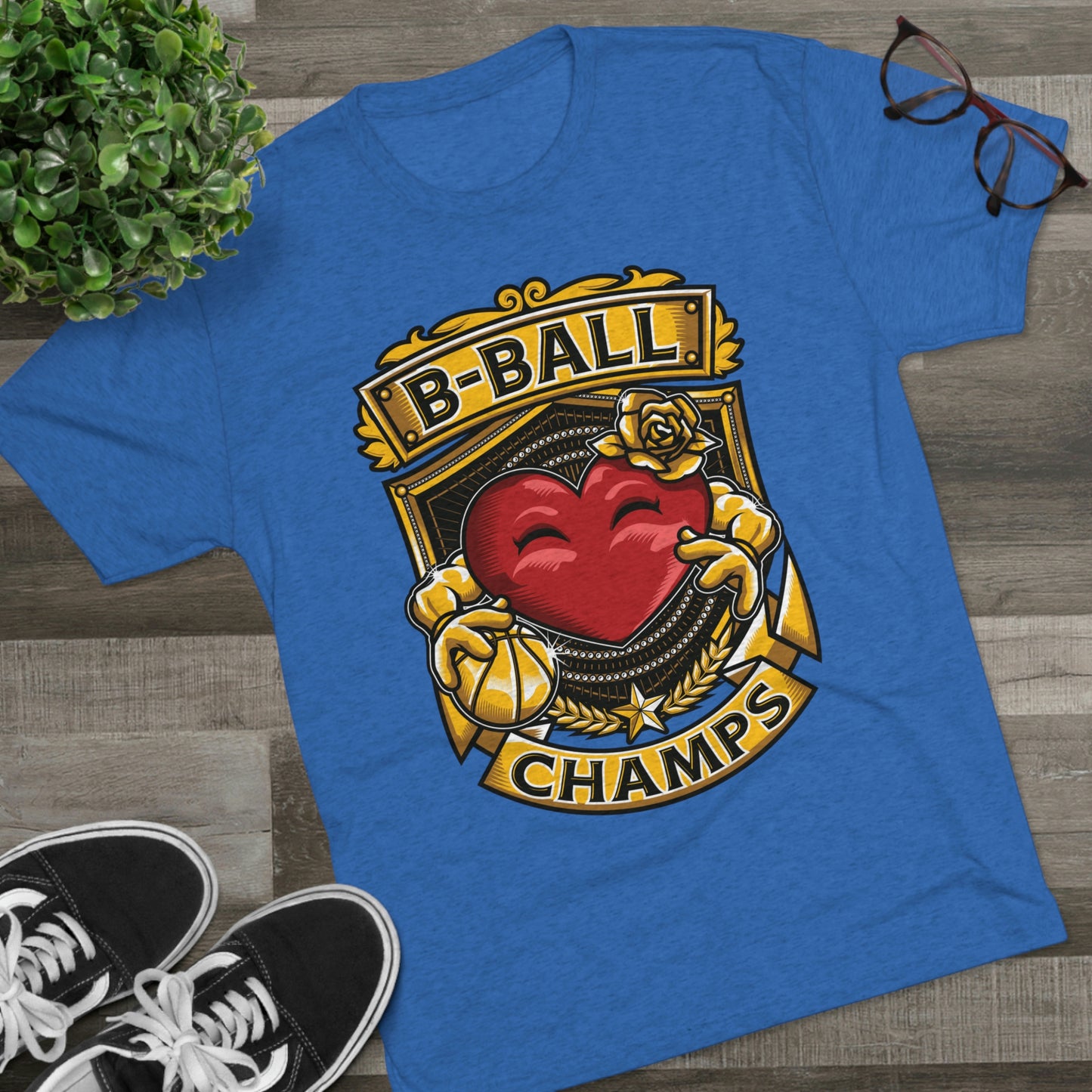 B-BALL CHAMPS - PREMIUM SOFT - Unisex Tri-Blend Crew Tee (Next Level 6010)