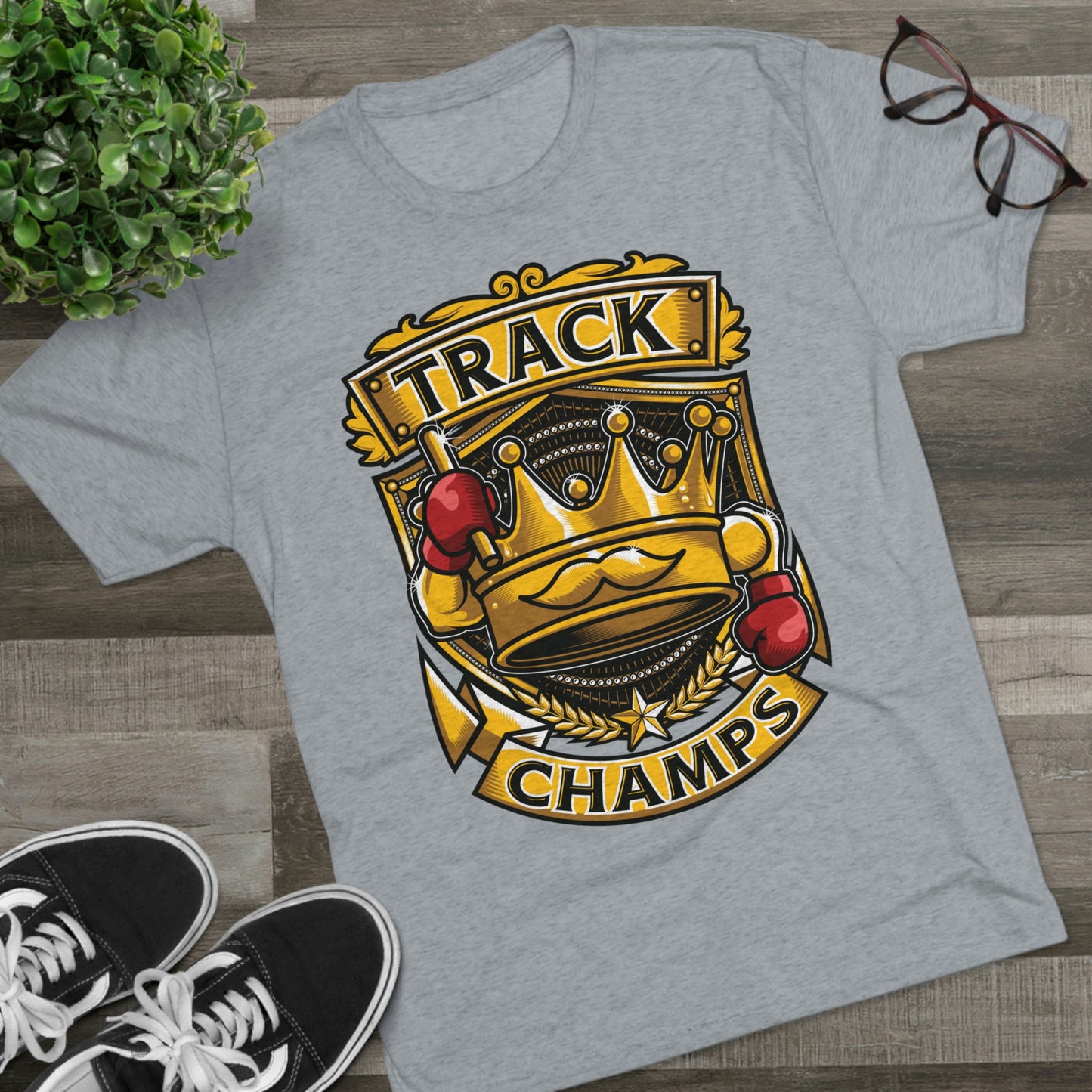 TRACK CHAMPS - PREMIUM SOFT - Unisex Tri-Blend Crew Tee (Next Level 6010)