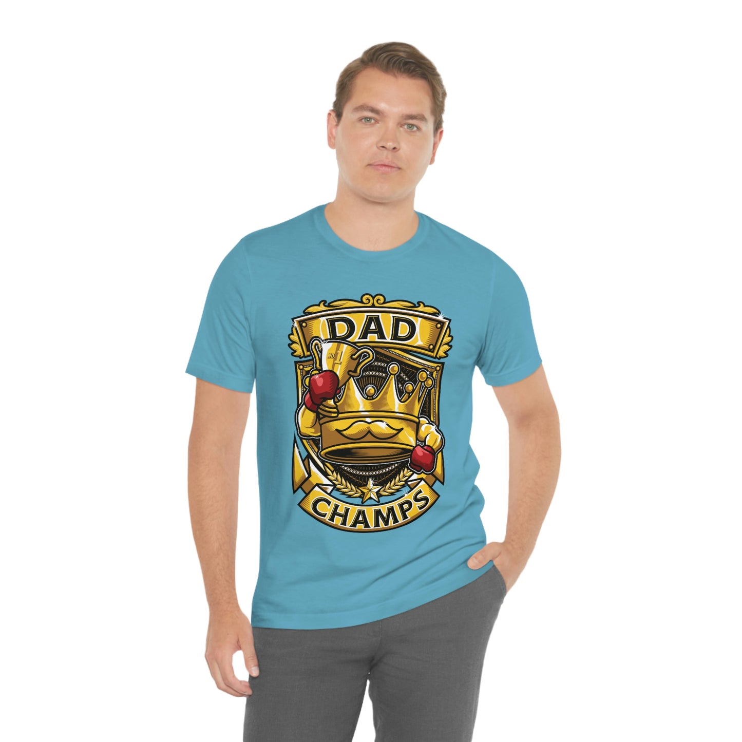 Dad Champs! - Unisex Jersey Short Sleeve Tee (Canvas-Bella)
