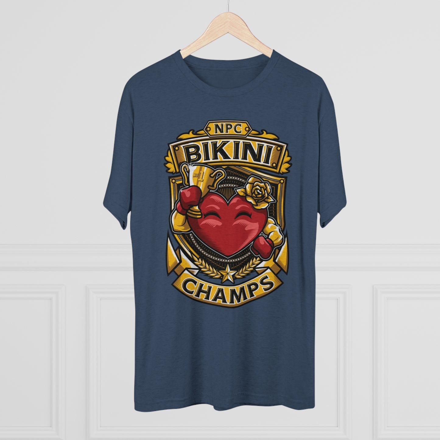 NPC BIKINI CHAMPS - PREMIUM SOFT - Unisex Tri-Blend Crew Tee (Next Level 6010)