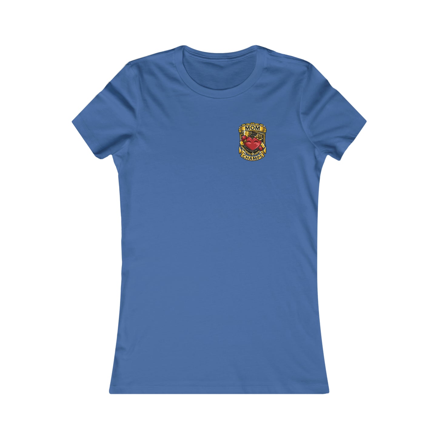 Mom Champs! (Small Front & Back Logo) - Women's Favorite Tee (Bella+Canvas)