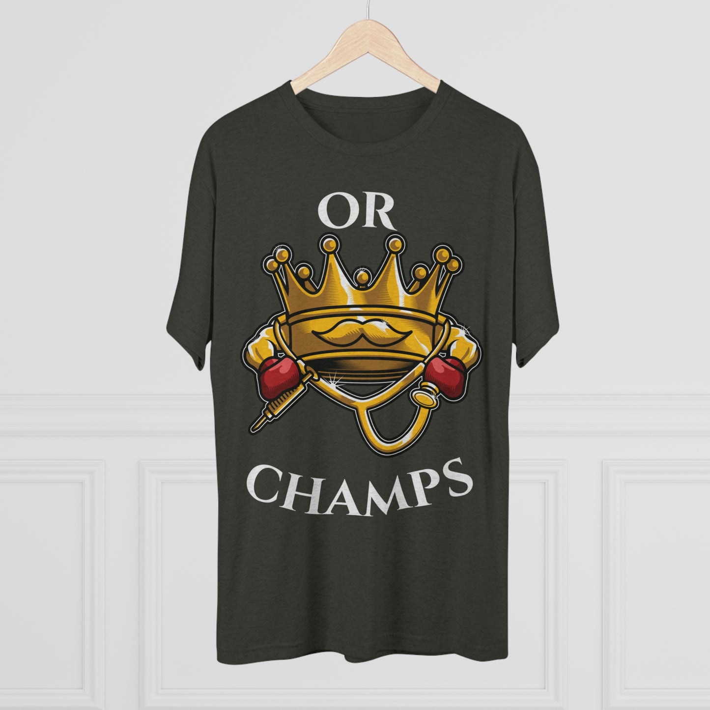 OR CHAMPS (No background) - PREMIUM SOFT - Unisex Tri-Blend Crew Tee (Next Level 6010)