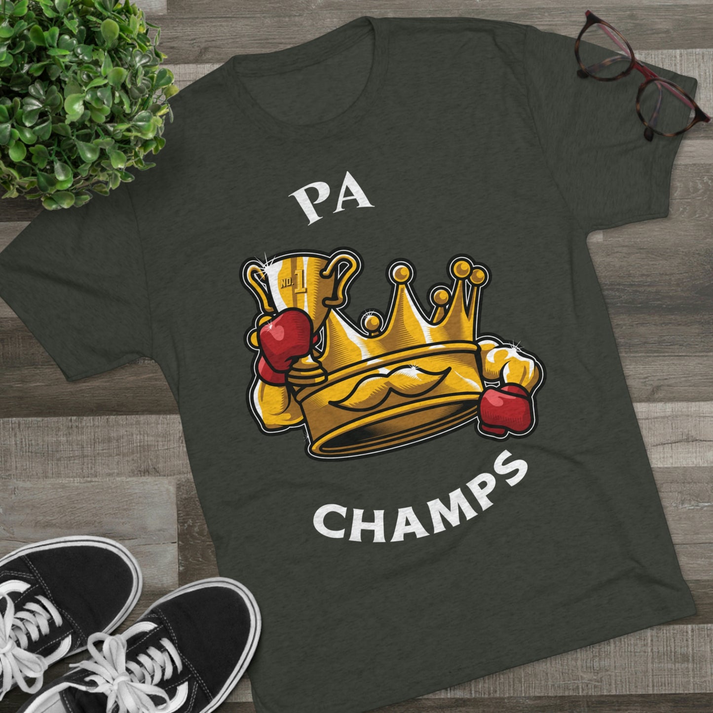 PA CHAMPS (Alternate Logo) - PREMIUM SOFT - Unisex Tri-Blend Crew Tee (Next Level 6010)