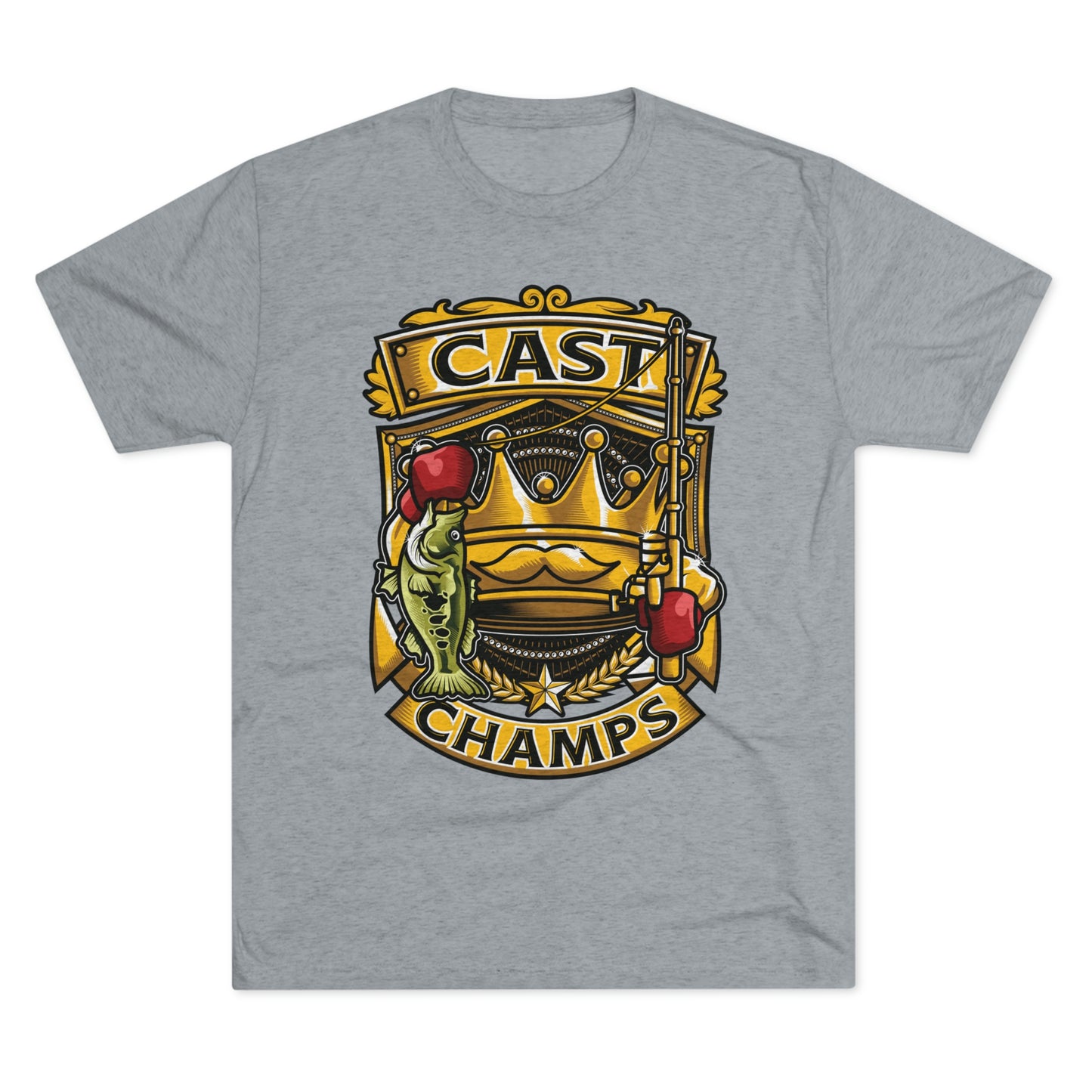 CAST CHAMPS - PREMIUM SOFT - Unisex Tri-Blend Crew Tee (Next Level 6010)