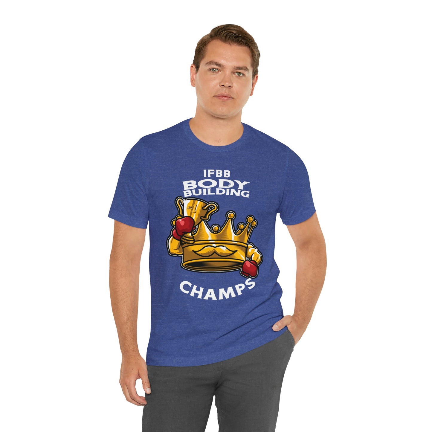 IFBB BODY BUILDING CHAMPS (v2) - Unisex Jersey Short Sleeve Tee (Bella+Canvas)