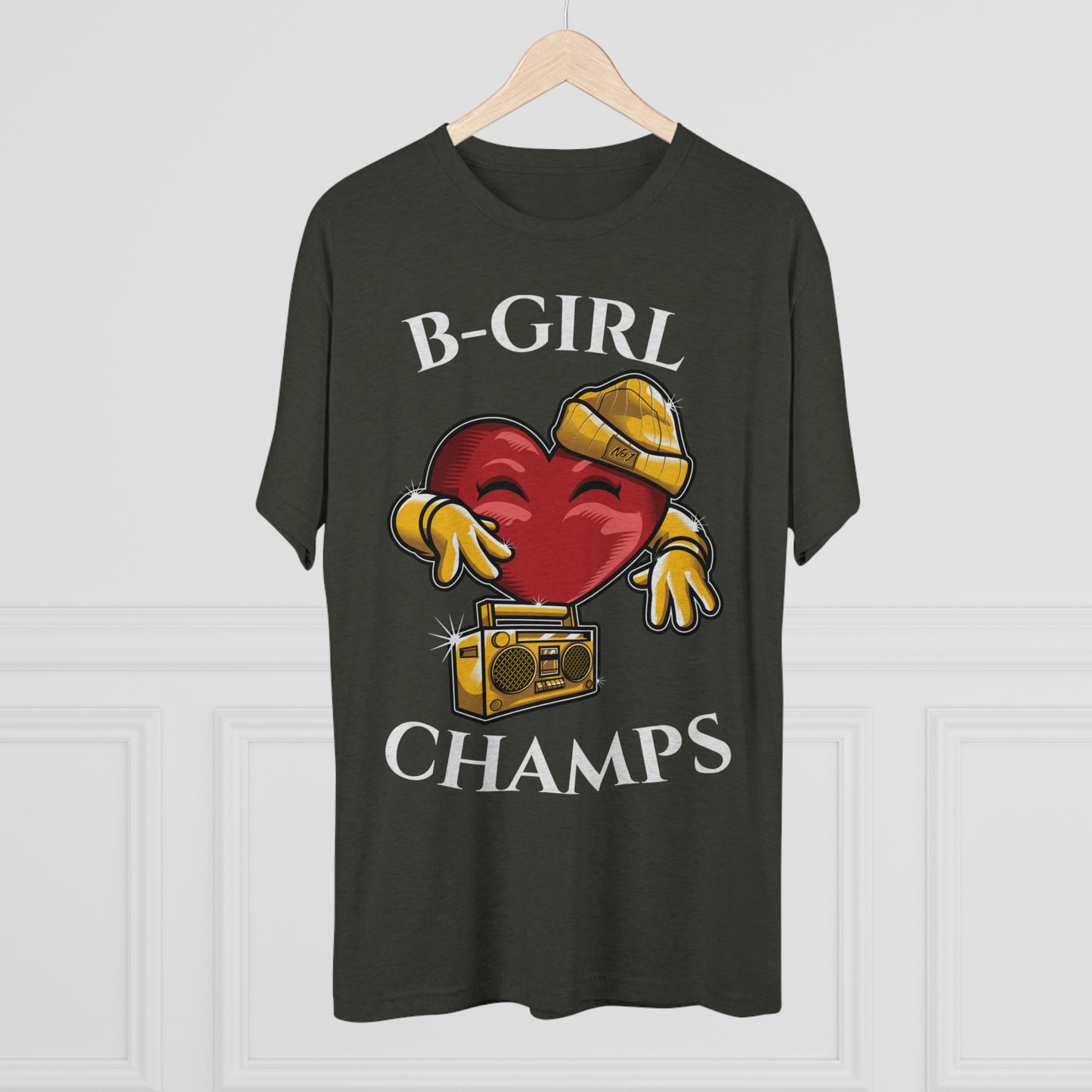 B-GIRL CHAMPS (No Crest) - PREMIUM SOFT - Unisex Tri-Blend Crew Tee (Next Level 6010)