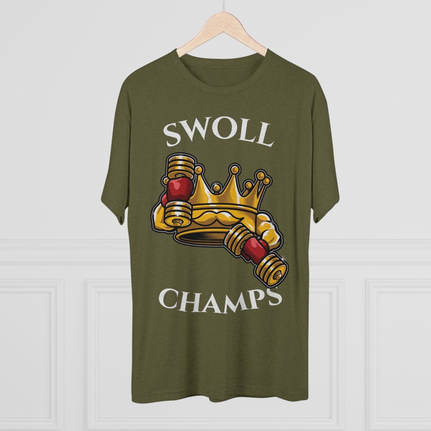 SWOLL CHAMPS - PREMIUM SOFT - Unisex Tri-Blend Crew Tee (Next Level 6010)