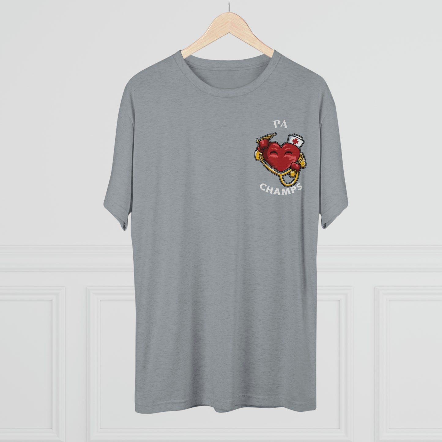 PA CHAMPS (Small Logo) - PREMIUM SOFT - Unisex Tri-Blend Crew Tee (Next Level 6010)
