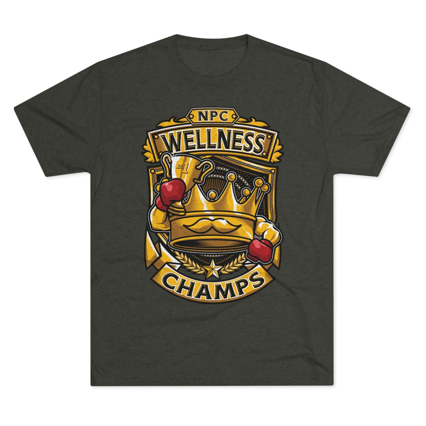 NPC WELLNESS CHAMPS - PREMIUM SOFT - Unisex Tri-Blend Crew Tee (Next Level 6010)