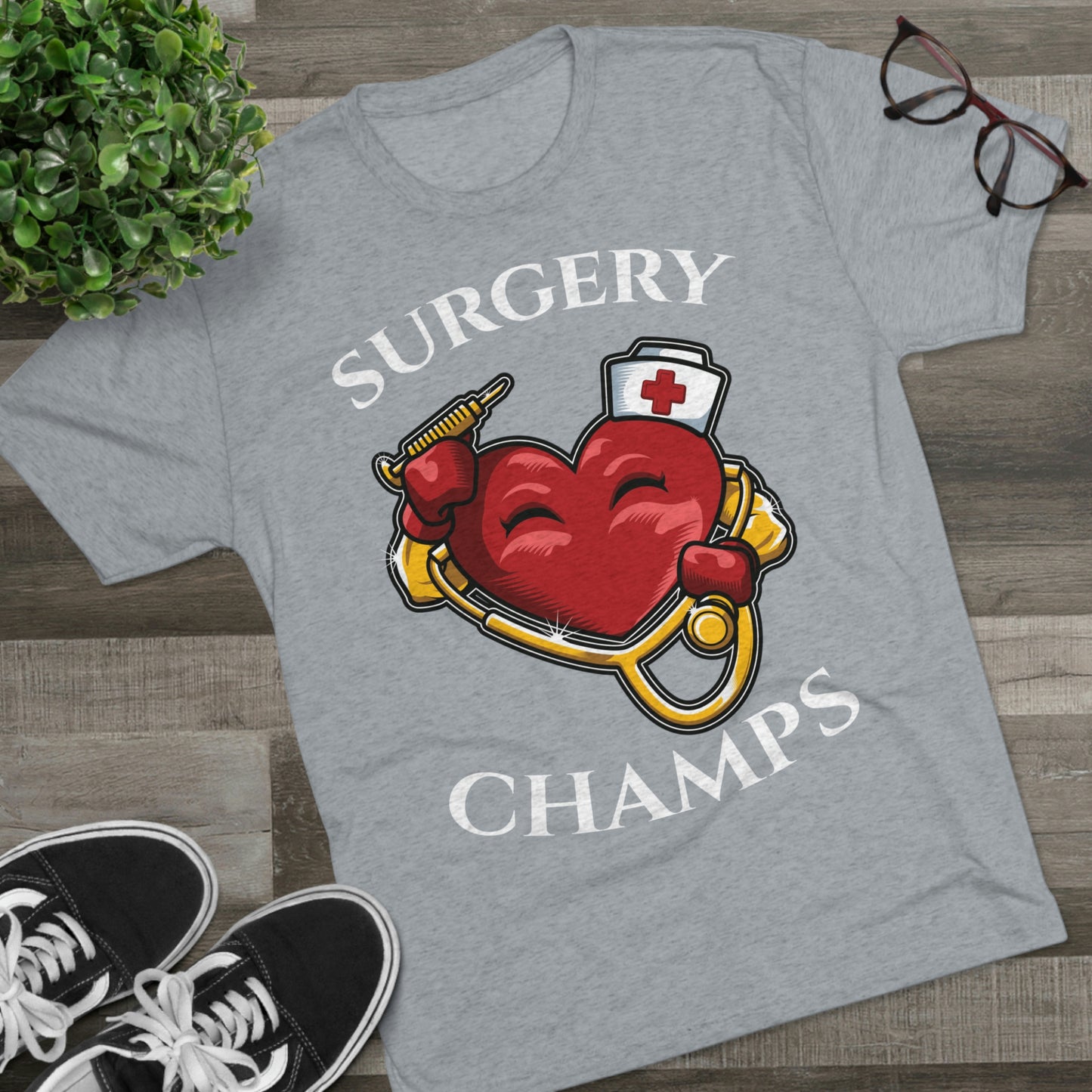 SURGERY CHAMPS - PREMIUM SOFT - Unisex Tri-Blend Crew Tee (Next Level 6010)